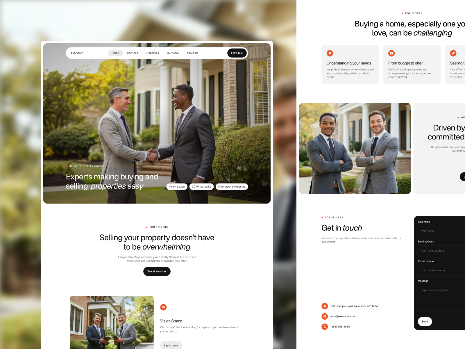 Bienes - Real Estate Webflow Template (FREE FIGMA)