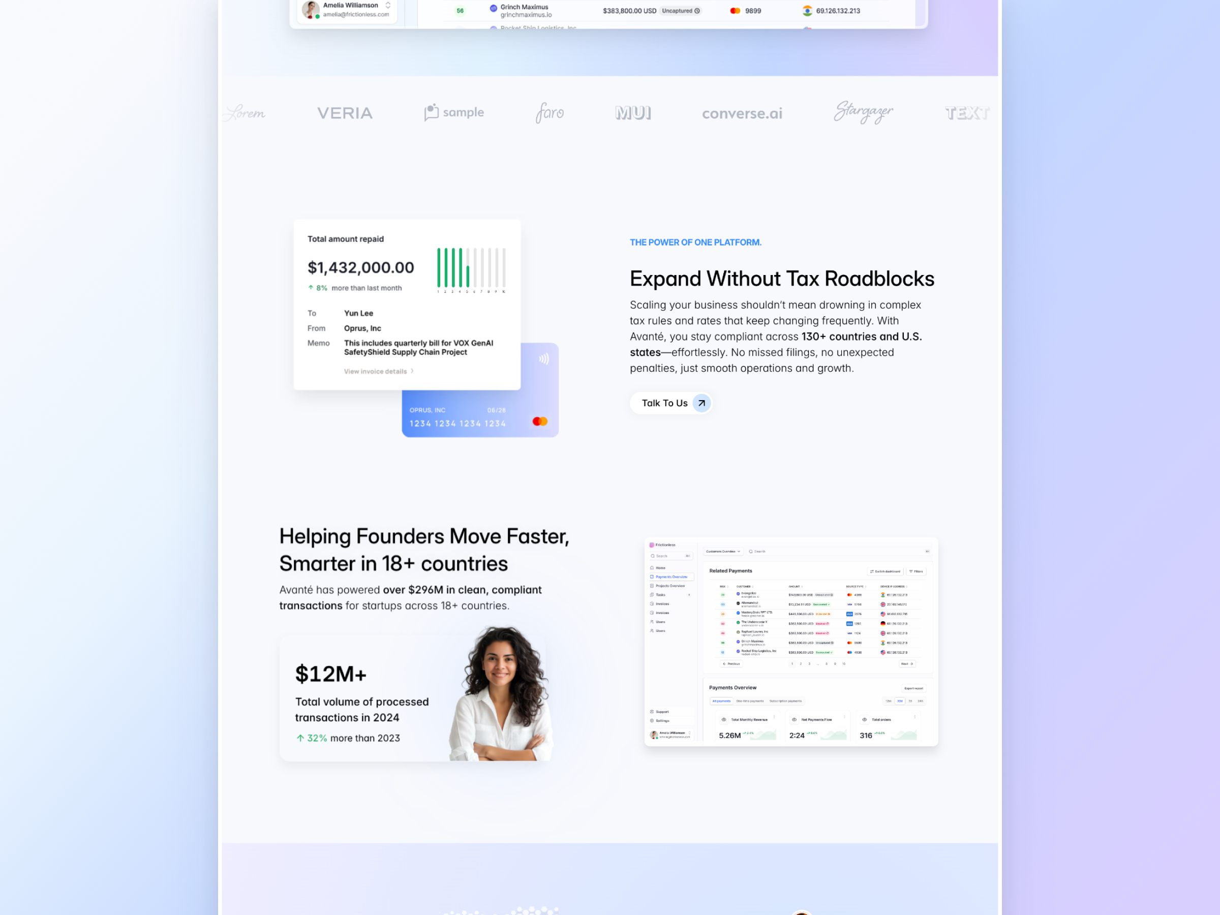 Avanté - Website Template for SaaS & AI Startups