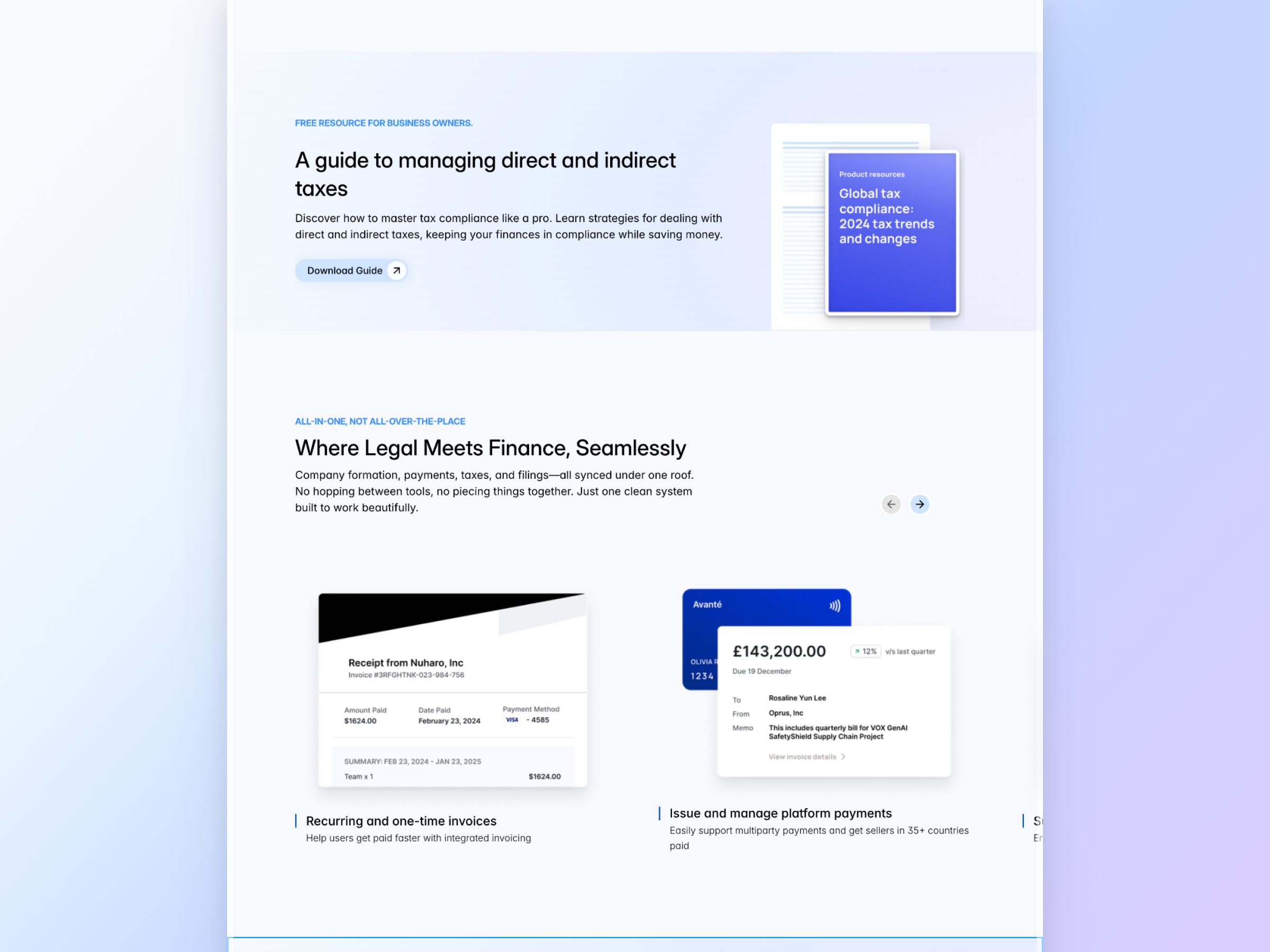 Avanté - Website Template for SaaS & AI Startups