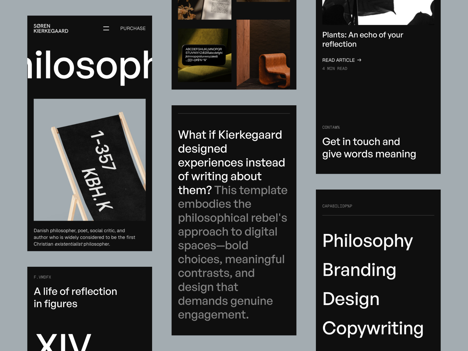 Kierkegaard — Portfolio Boutique Framer Template