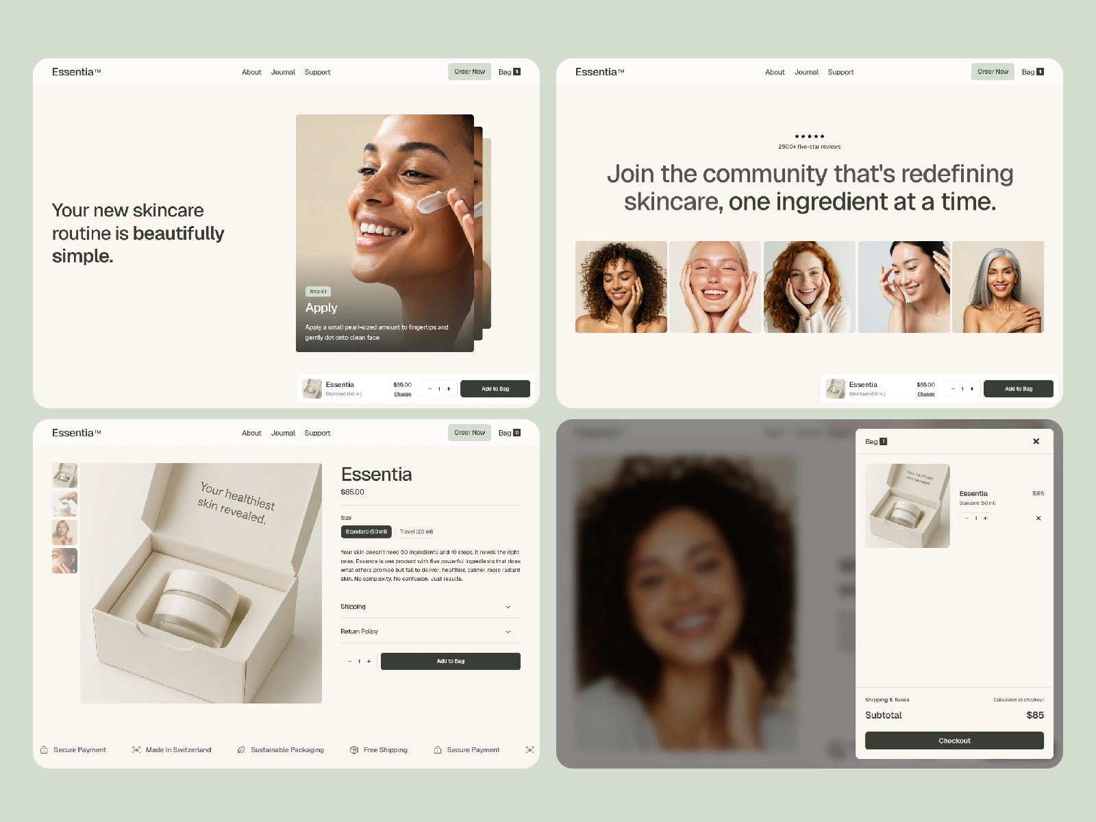 Essentia One Product Framer Ecommerce Template