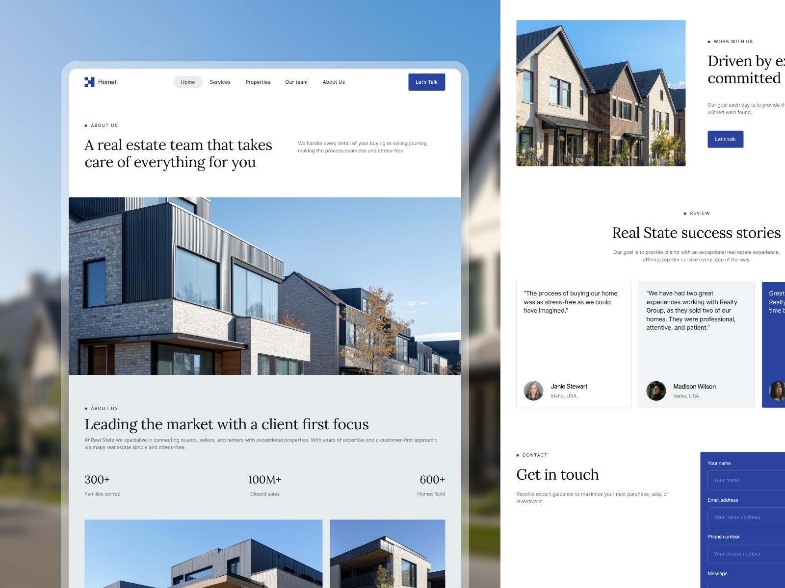 Hometi - Real Estate Webflow Template (FREE FIGMA)