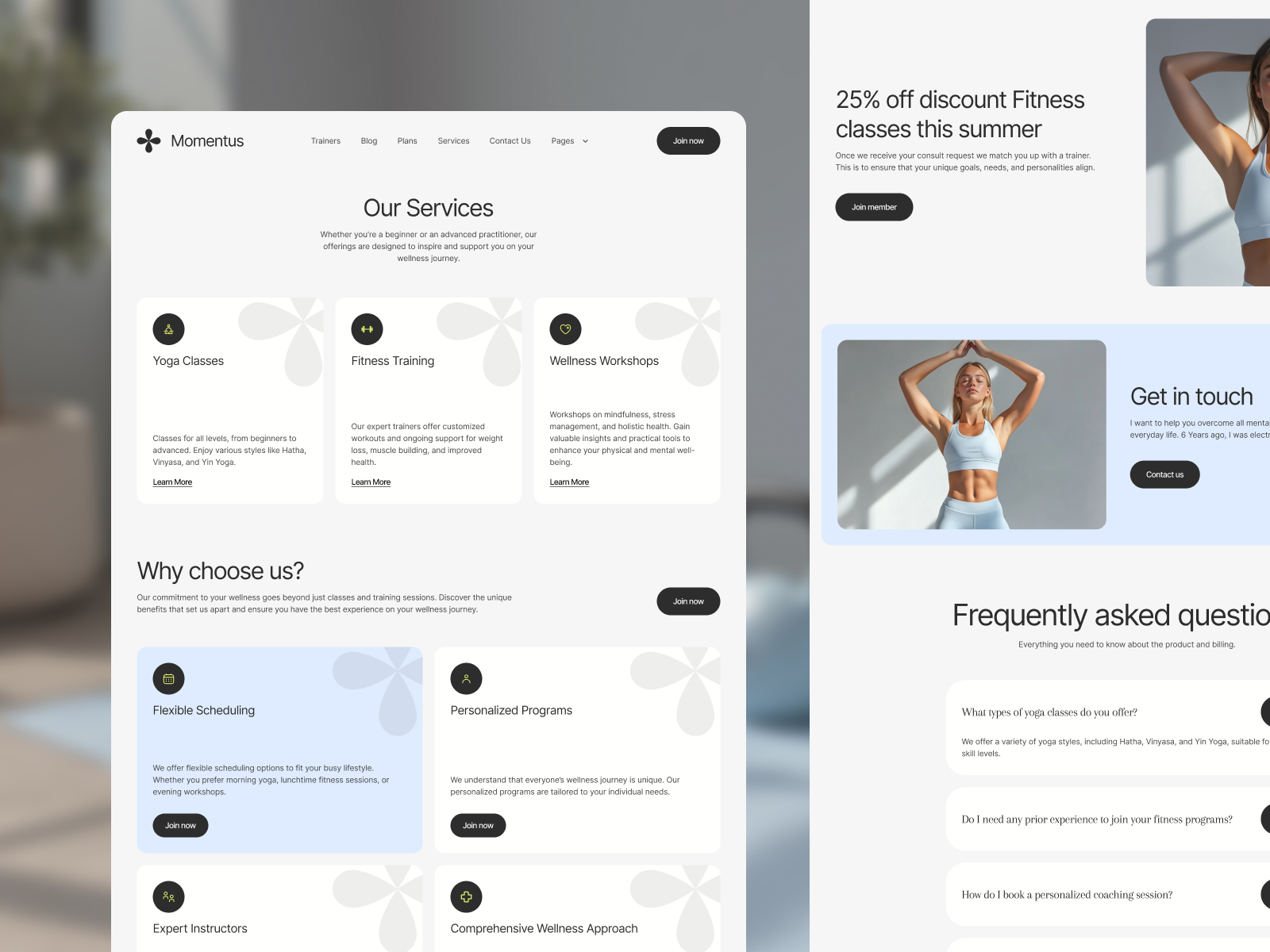 Momentus - Coaching Webflow Template (FREE FIGMA)