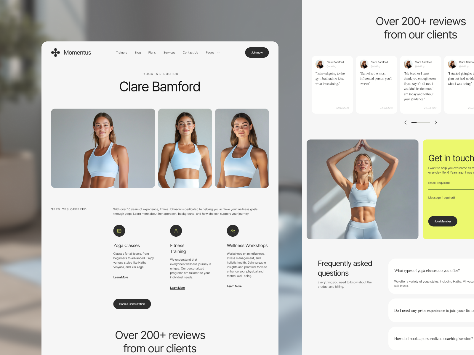 Momentus - Coaching Webflow Template (FREE FIGMA)