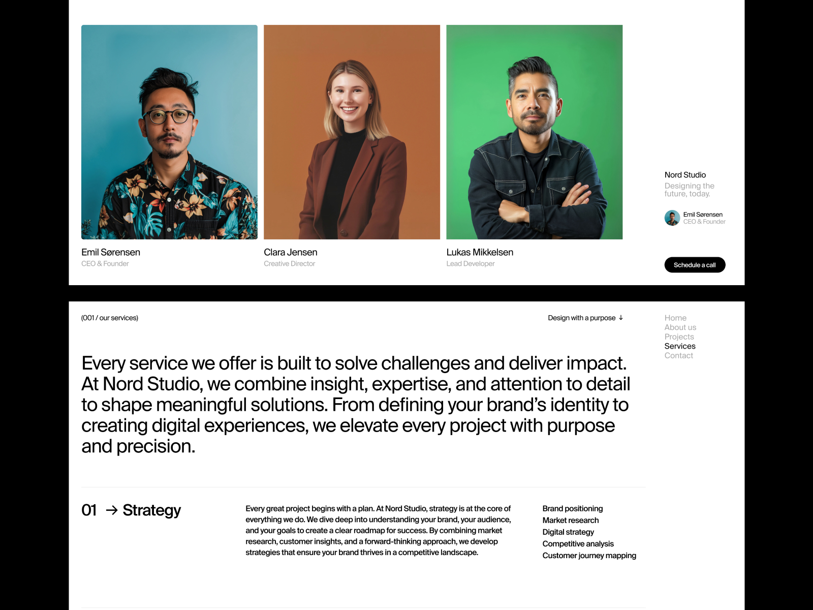 Nordstudio — Framer Portfolio Template