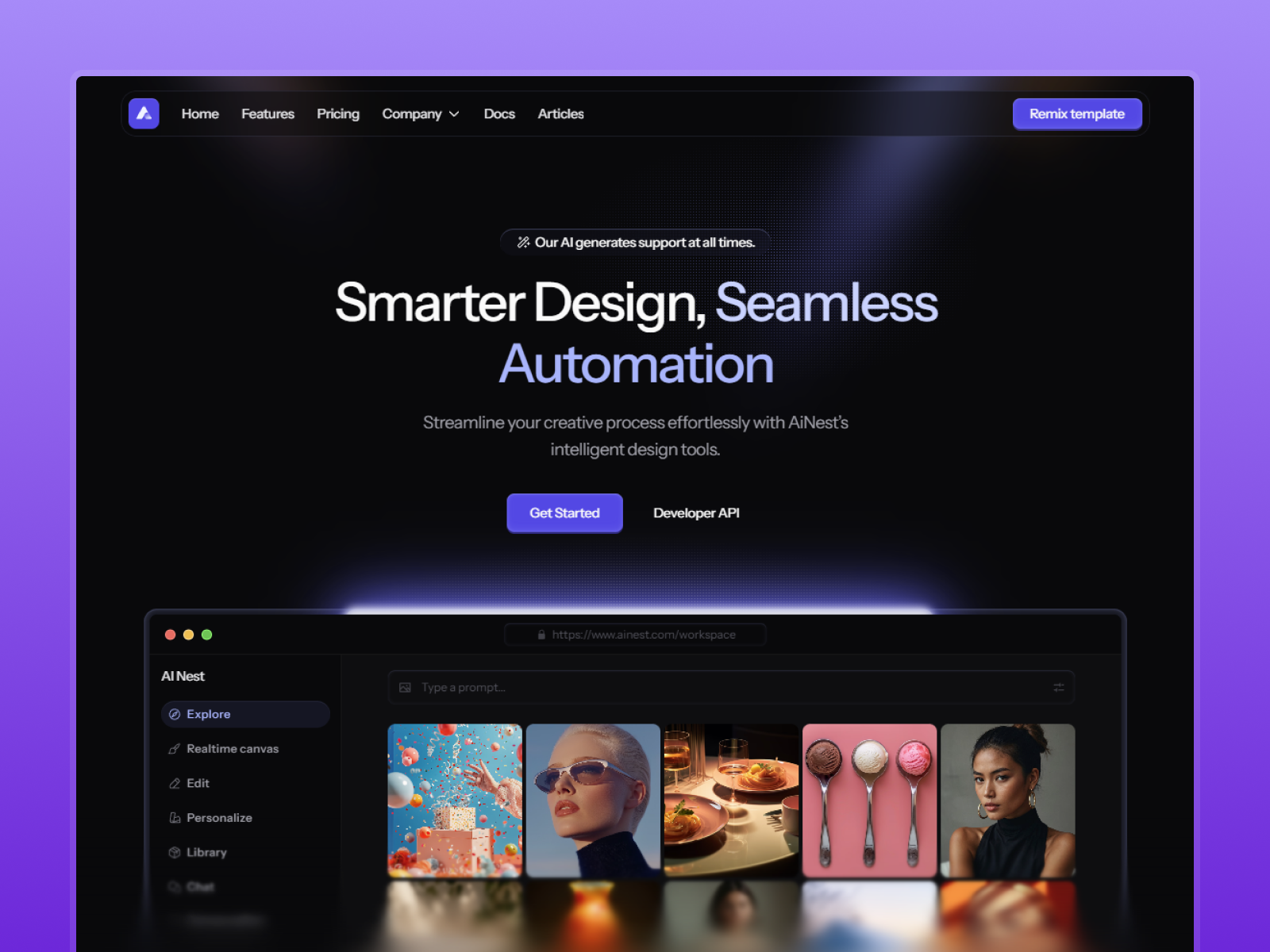 AiNest - Framer Template