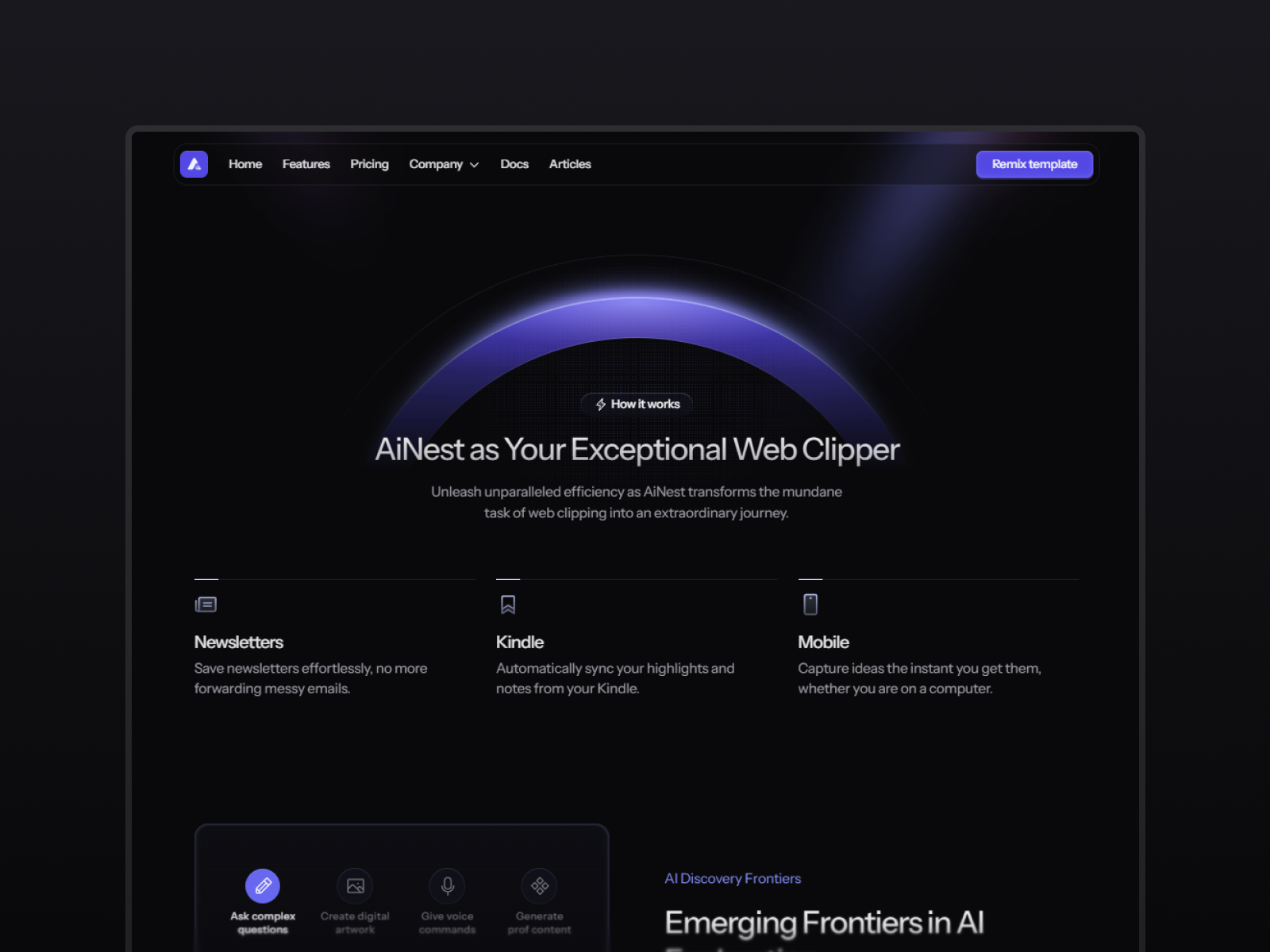AiNest - Framer Template