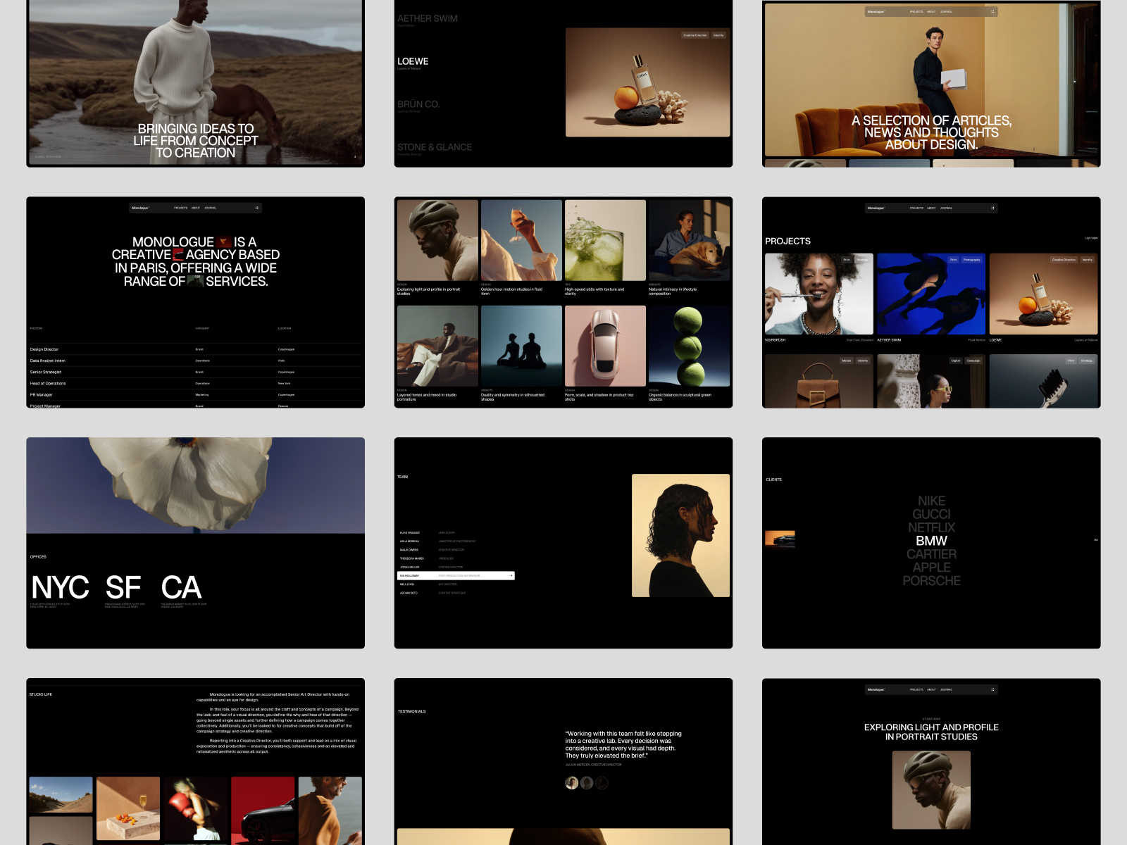 Monologue — Framer Portfolio Template
