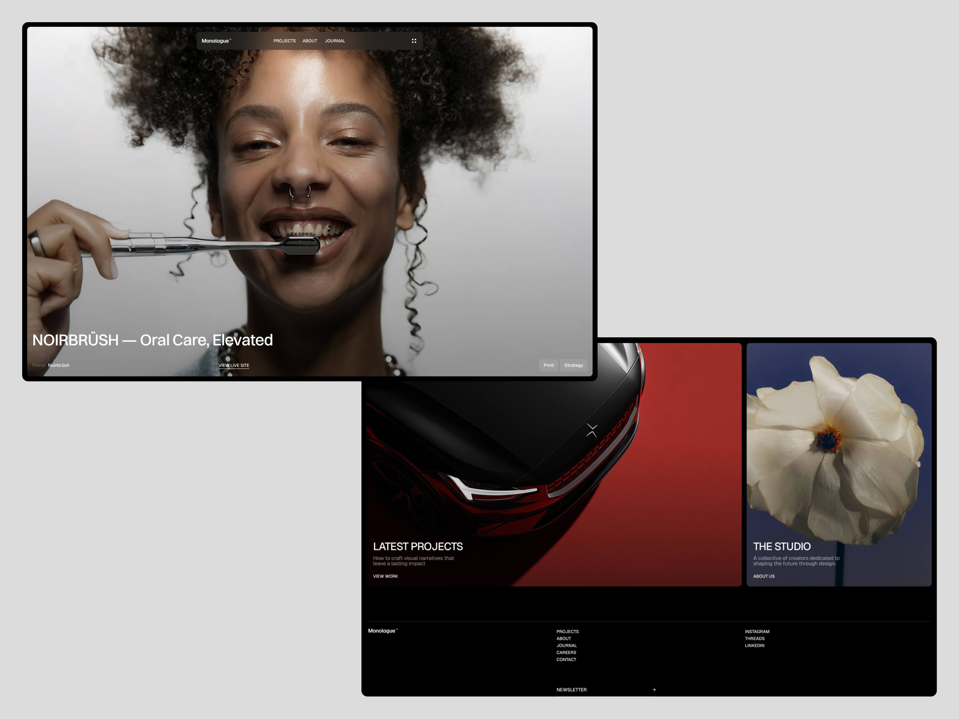 Monologue — Framer Portfolio Template