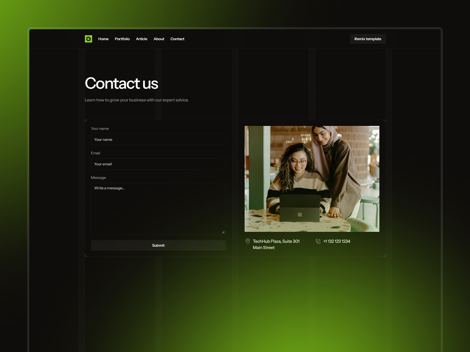 Grido - Framer Template