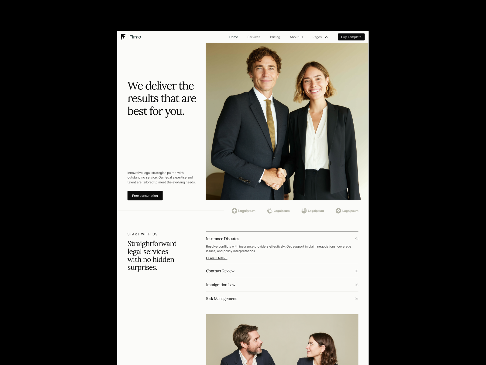 Firmo | Consulting Webflow Template (FREE FIGMA)