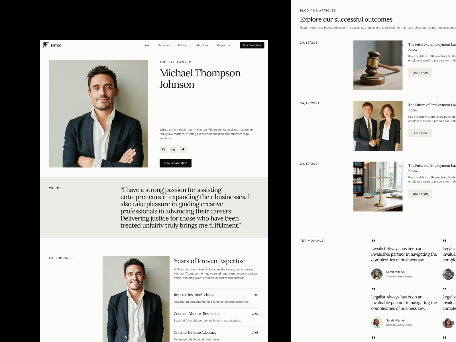 Firmo | Consulting Webflow Template (FREE FIGMA)