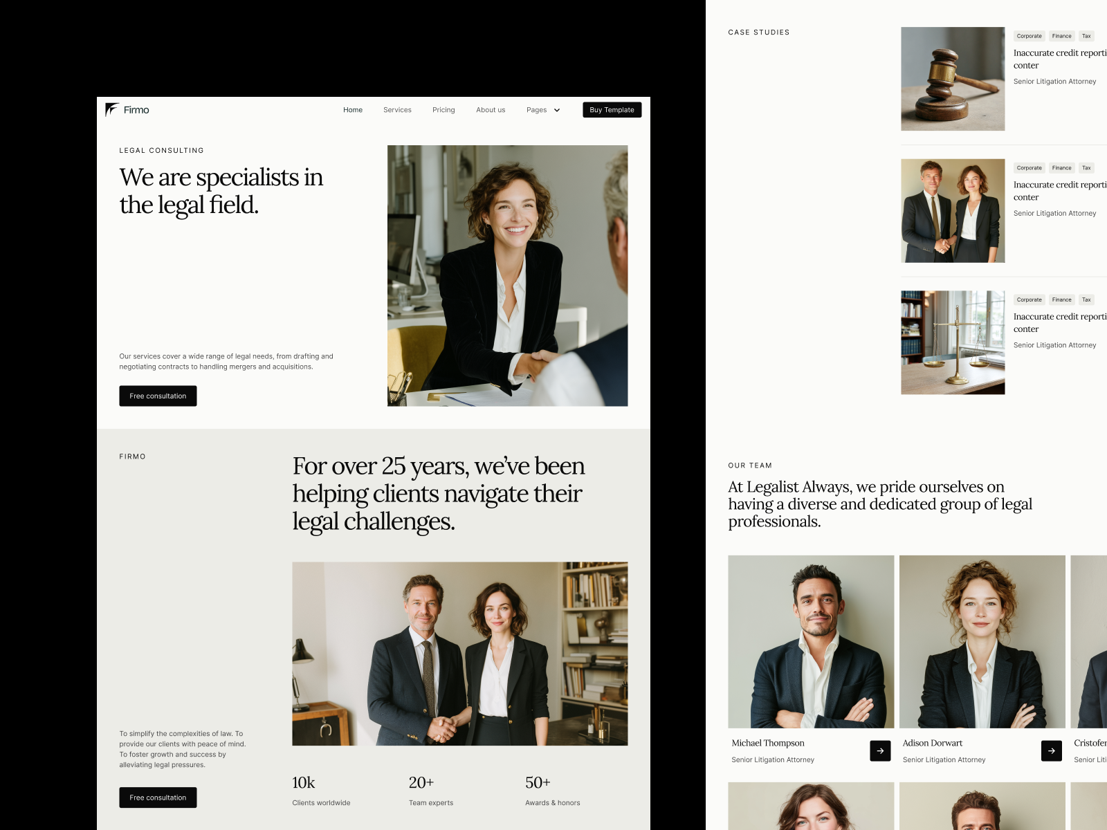 Firmo | Consulting Webflow Template (FREE FIGMA)