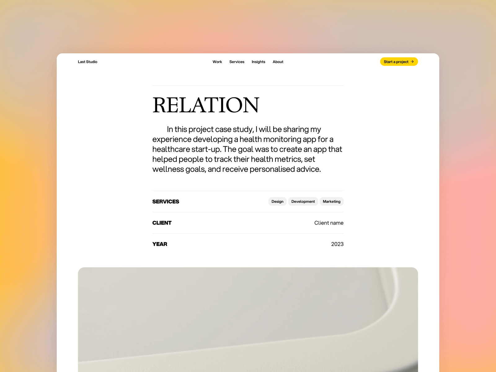 Last Studio · Agency Framer Template