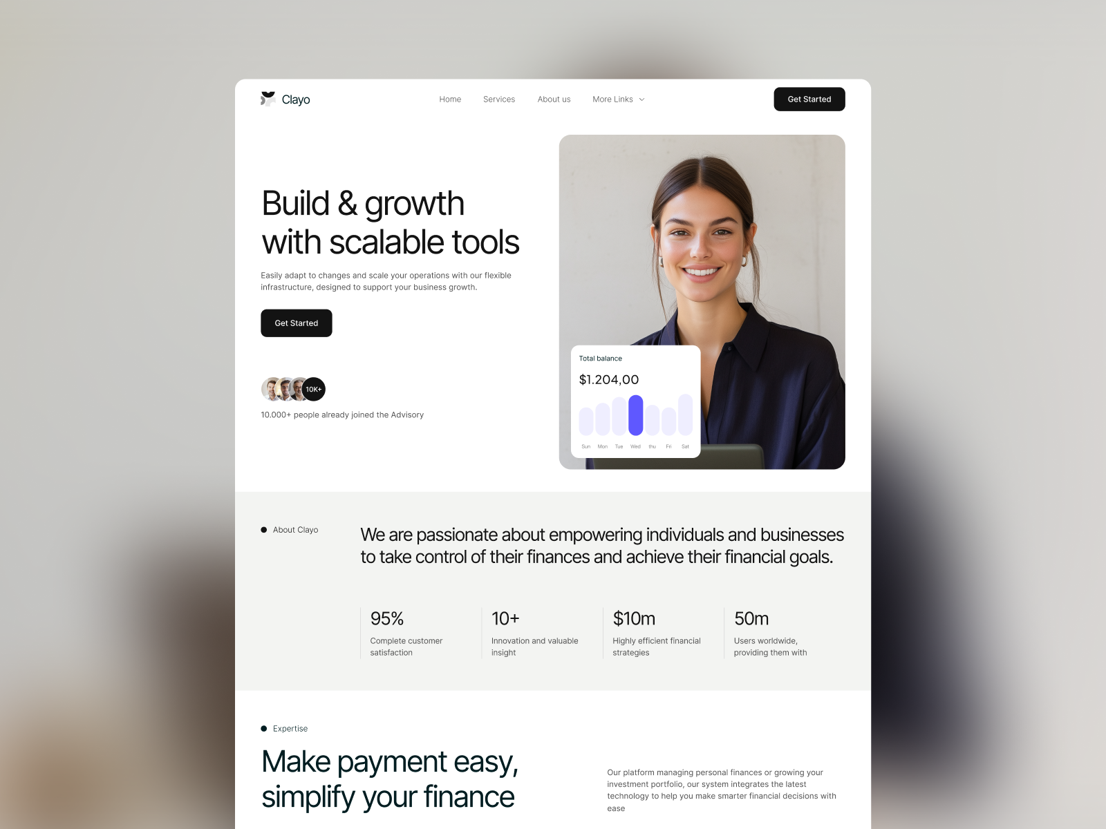 Clayo - Consulting Webflow Template (FREE FIGMA)