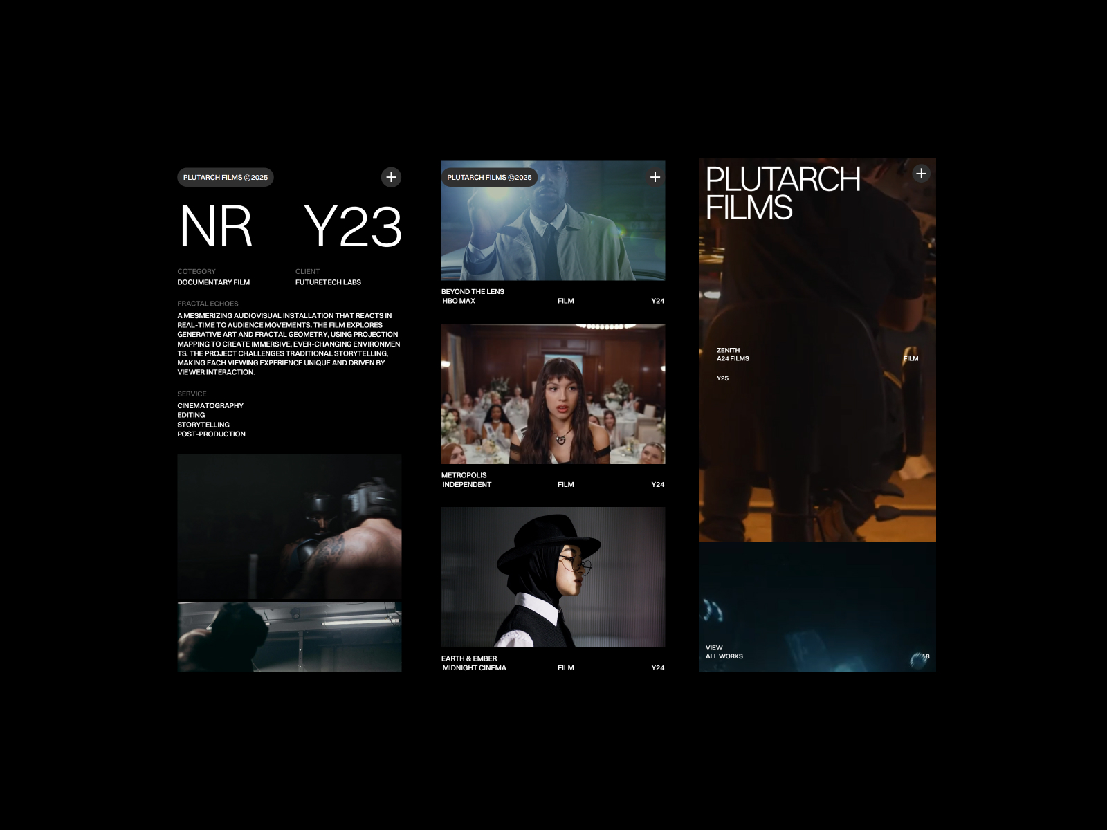 Plutarch - Cinematic Portfolio [Framer]