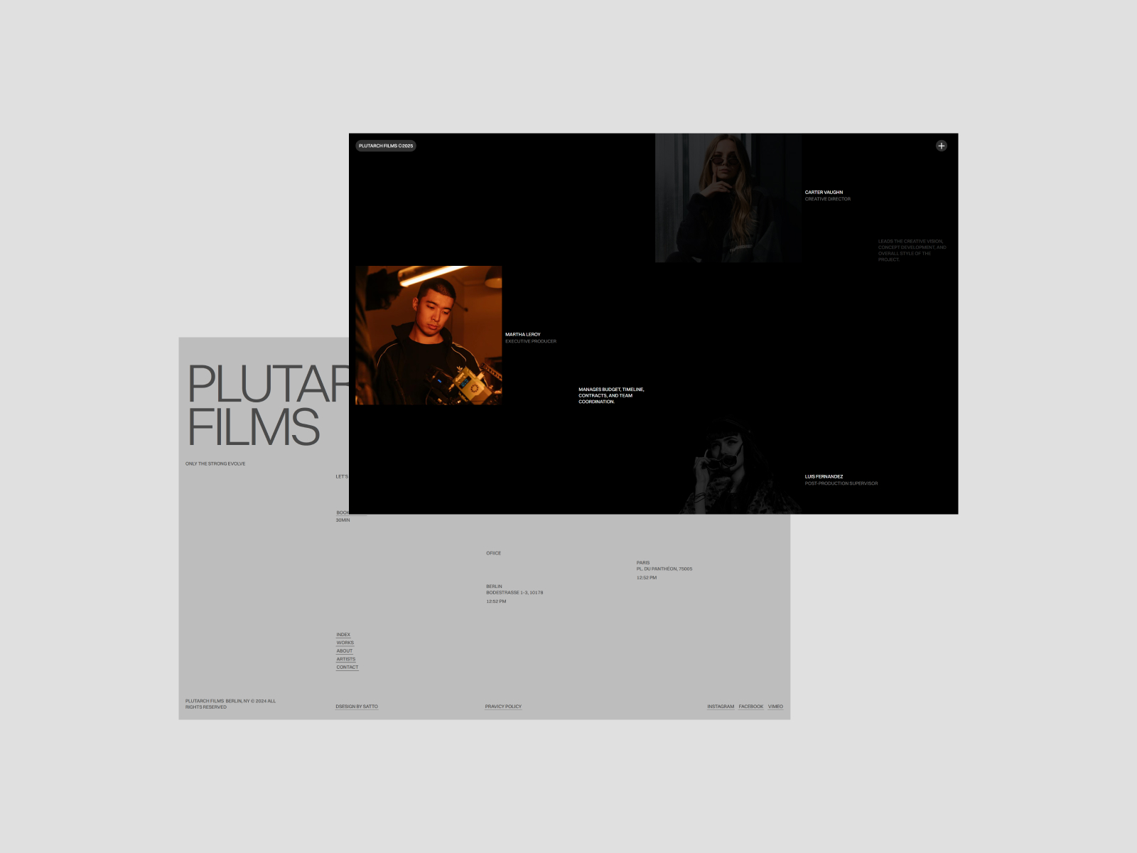 Plutarch - Cinematic Portfolio [Framer]