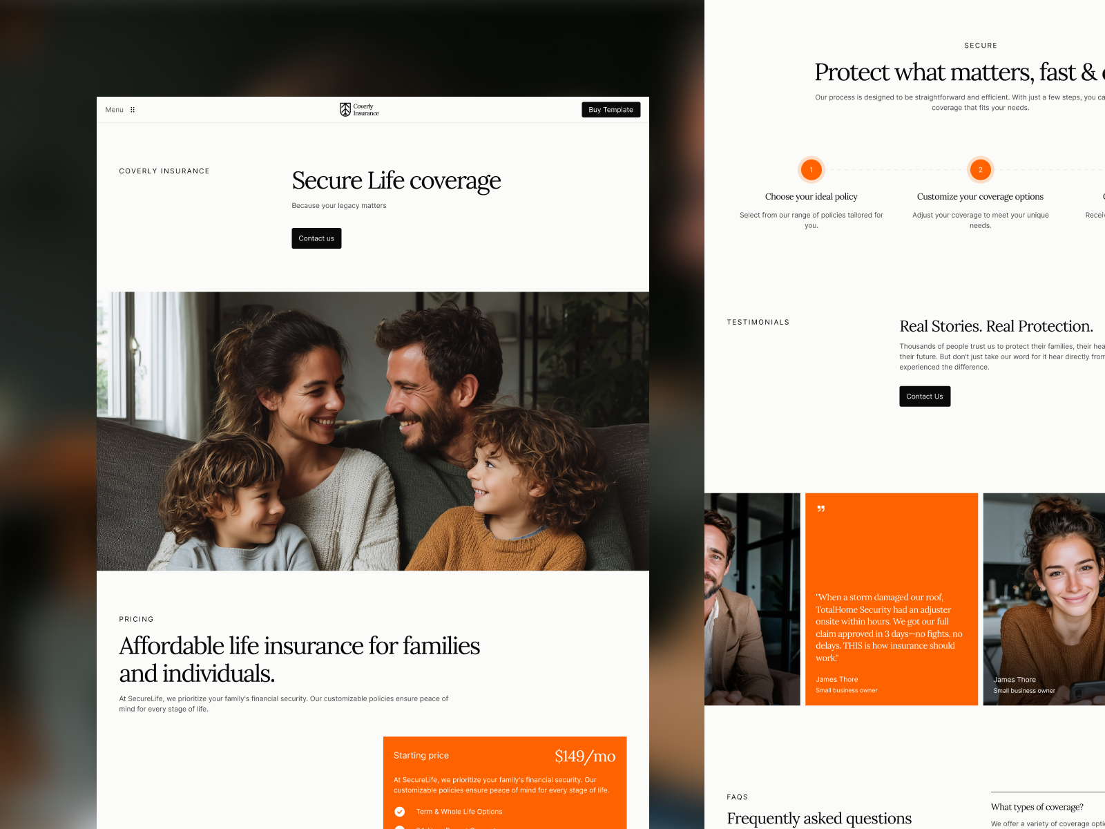 Coverly - Premium Webflow Template (FREE FIGMA)