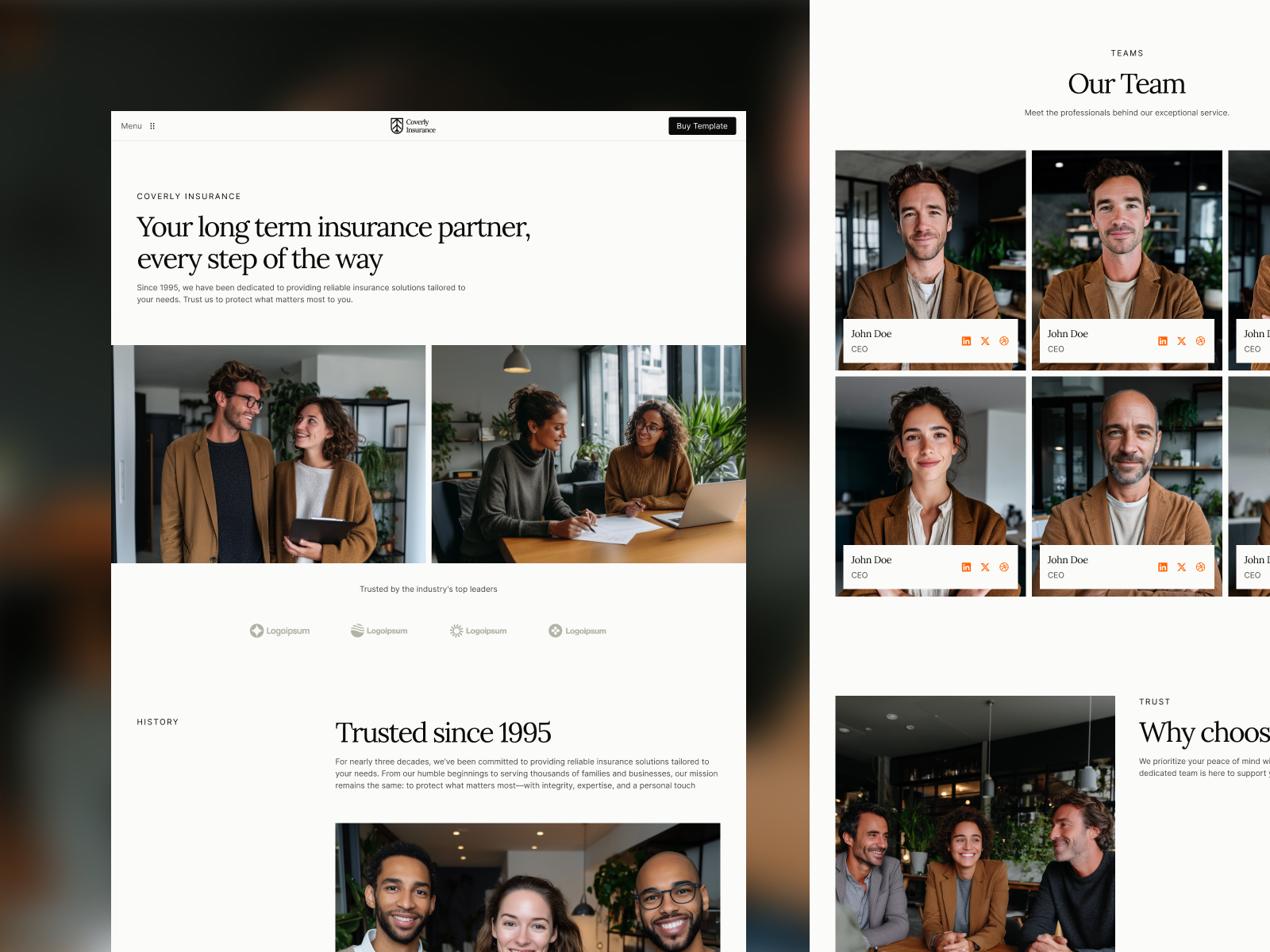 Coverly - Premium Webflow Template (FREE FIGMA)