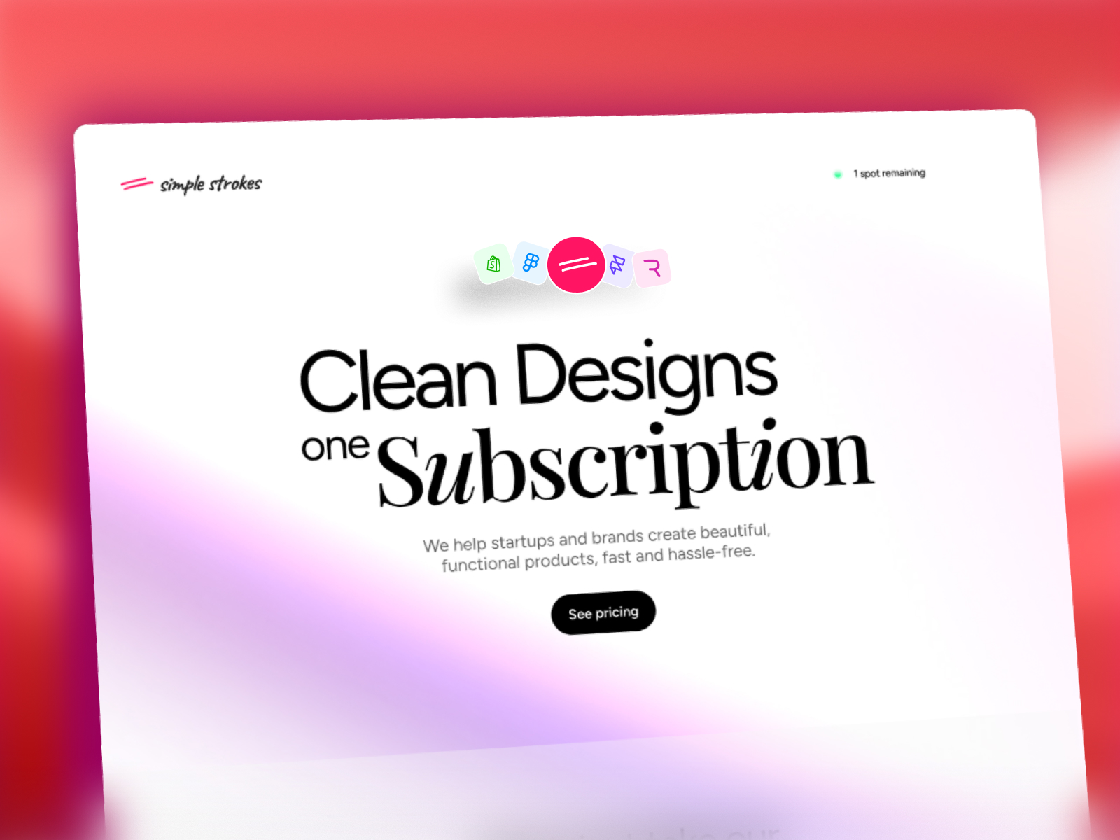 Simpl - A Premium Subscription-based Agency Website Template