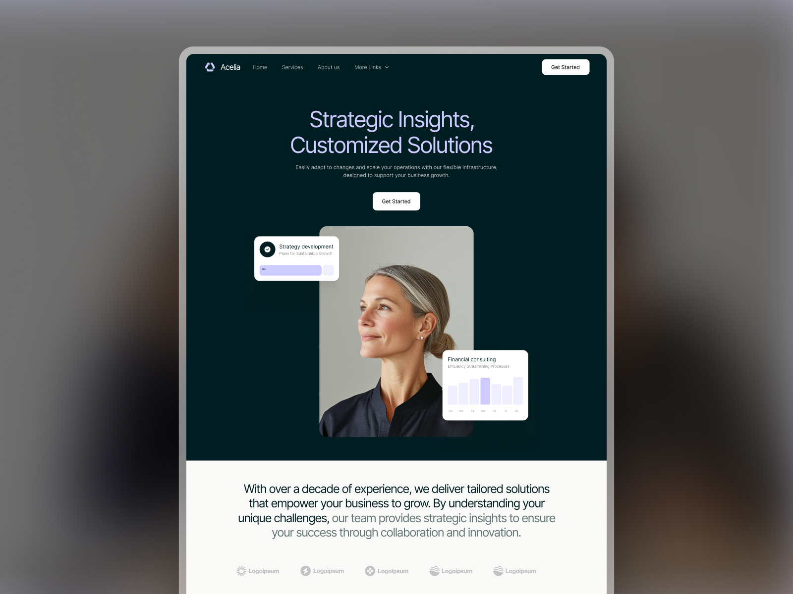 Acelia - Portfolio Webflow Template (FREE FIGMA)