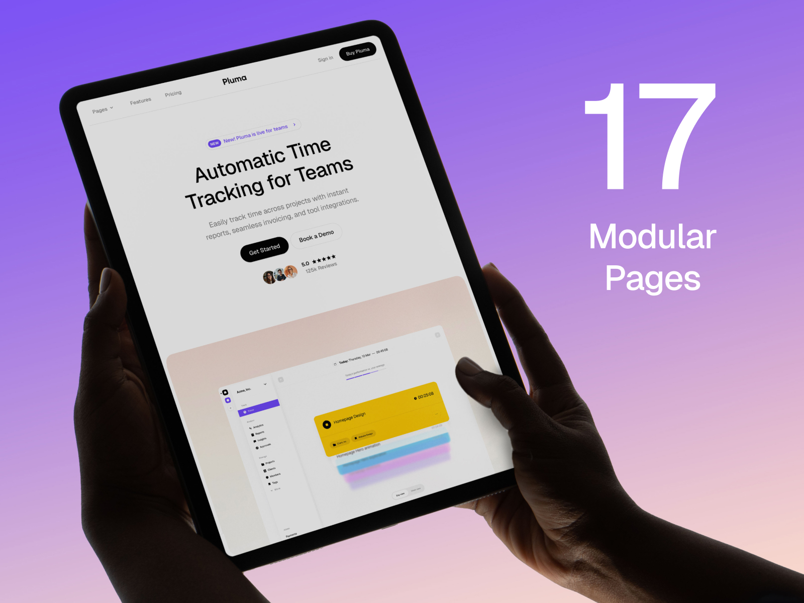 Pluma — Modular SaaS/Start-up Framer Template