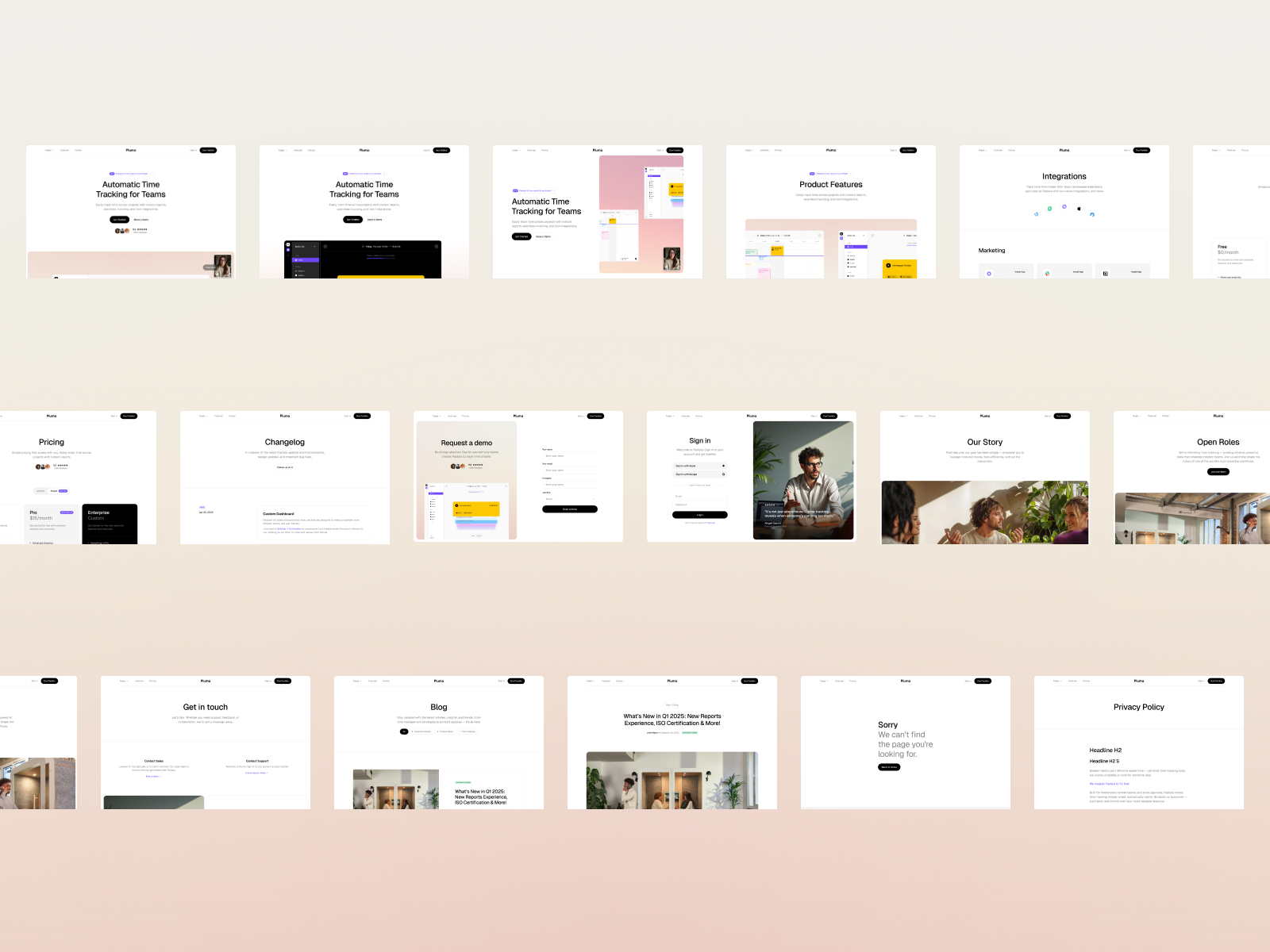 Pluma — Modular SaaS/Start-up Framer Template