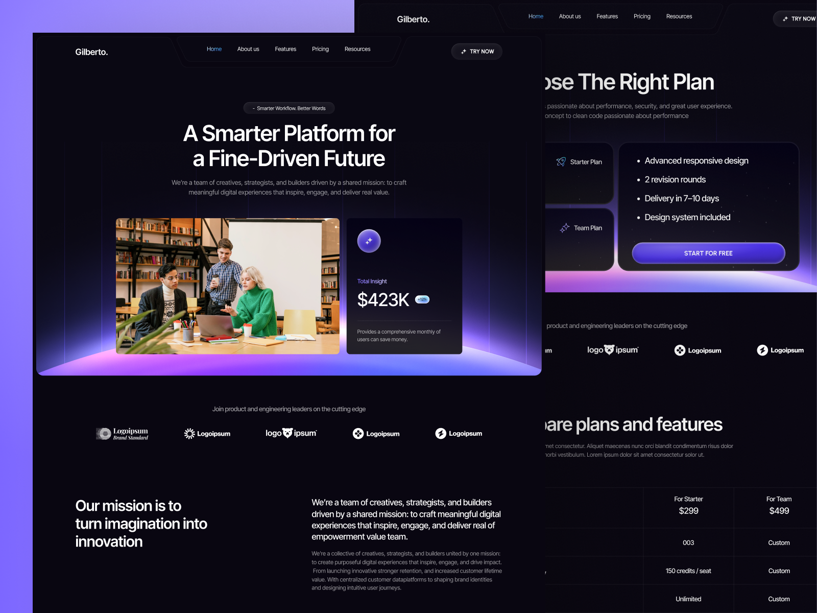 Gilberto - SaaS, AI, and Startup Framer Template