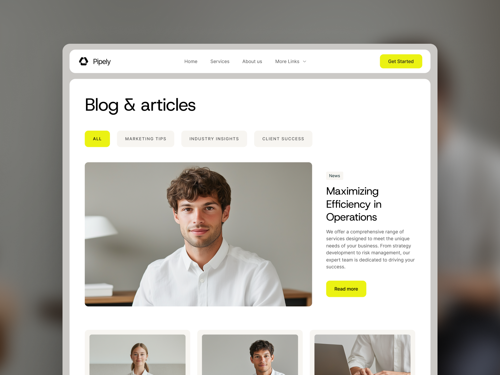 Pipely - Consulting Webflow Template (FREE FIGMA)