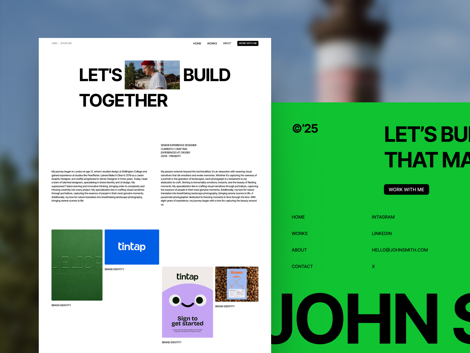 Exotica - Portfolio Framer Template (FREE FIGMA)