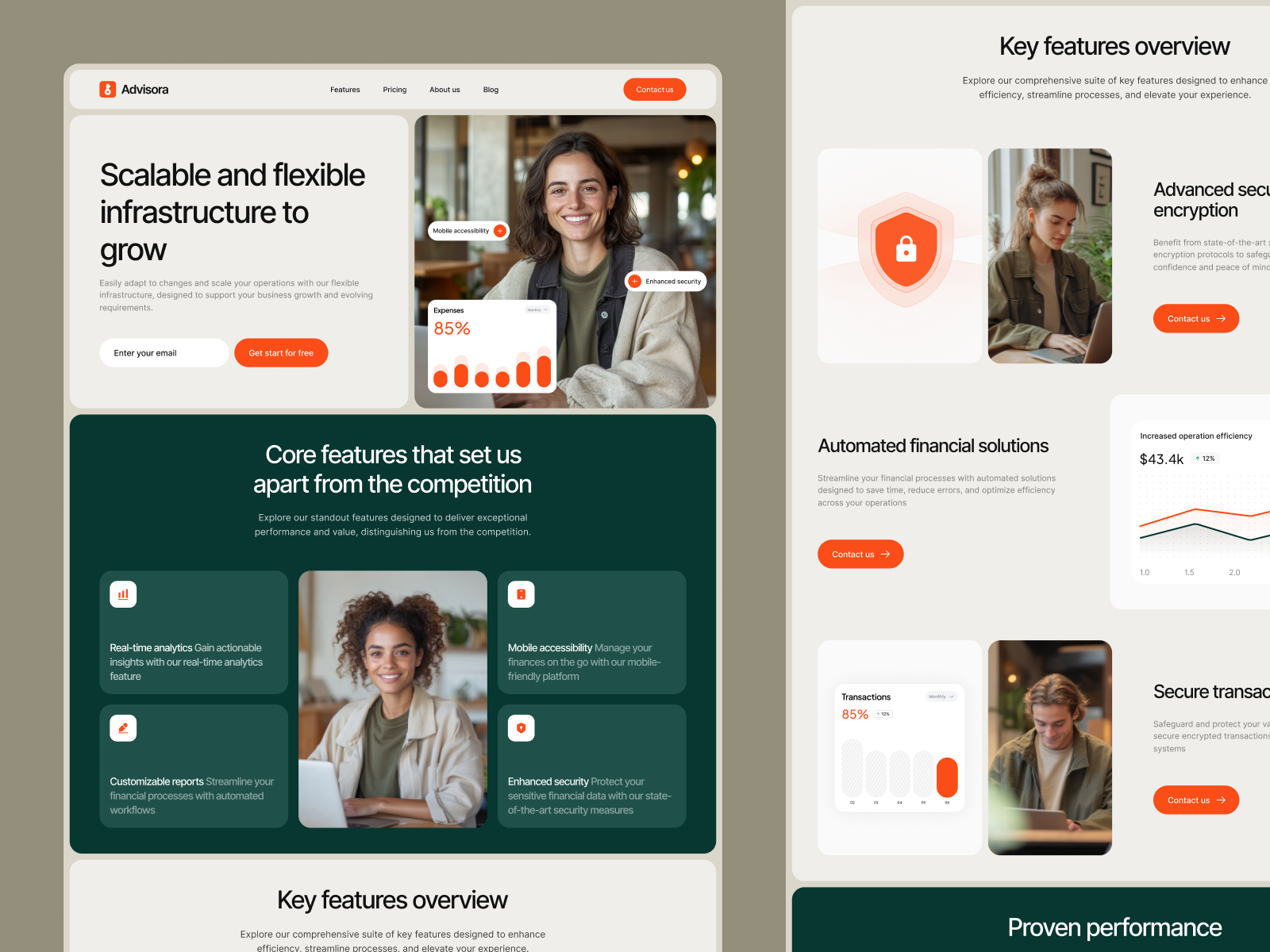 Advisora - Startup Webflow Template (FREE FIGMA)
