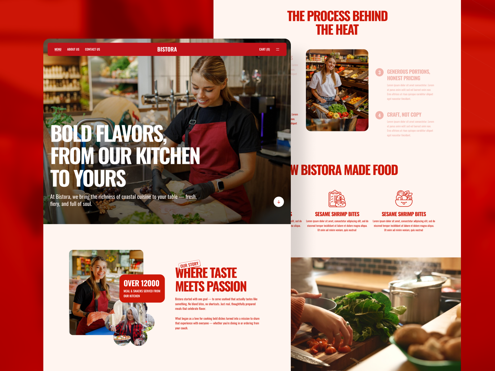 Bistora - Restaurant Webflow template (FREE FIGMA)
