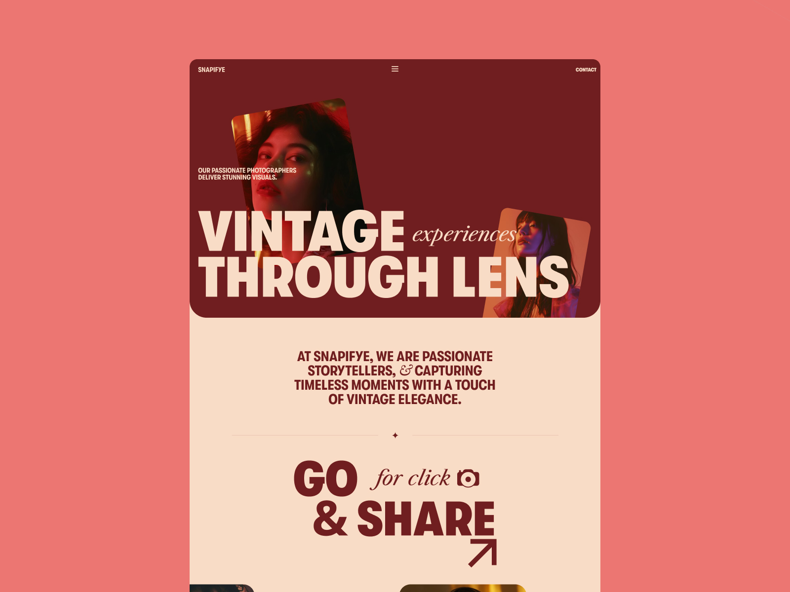 Snapifye - Portfolio & Agency Website Template
