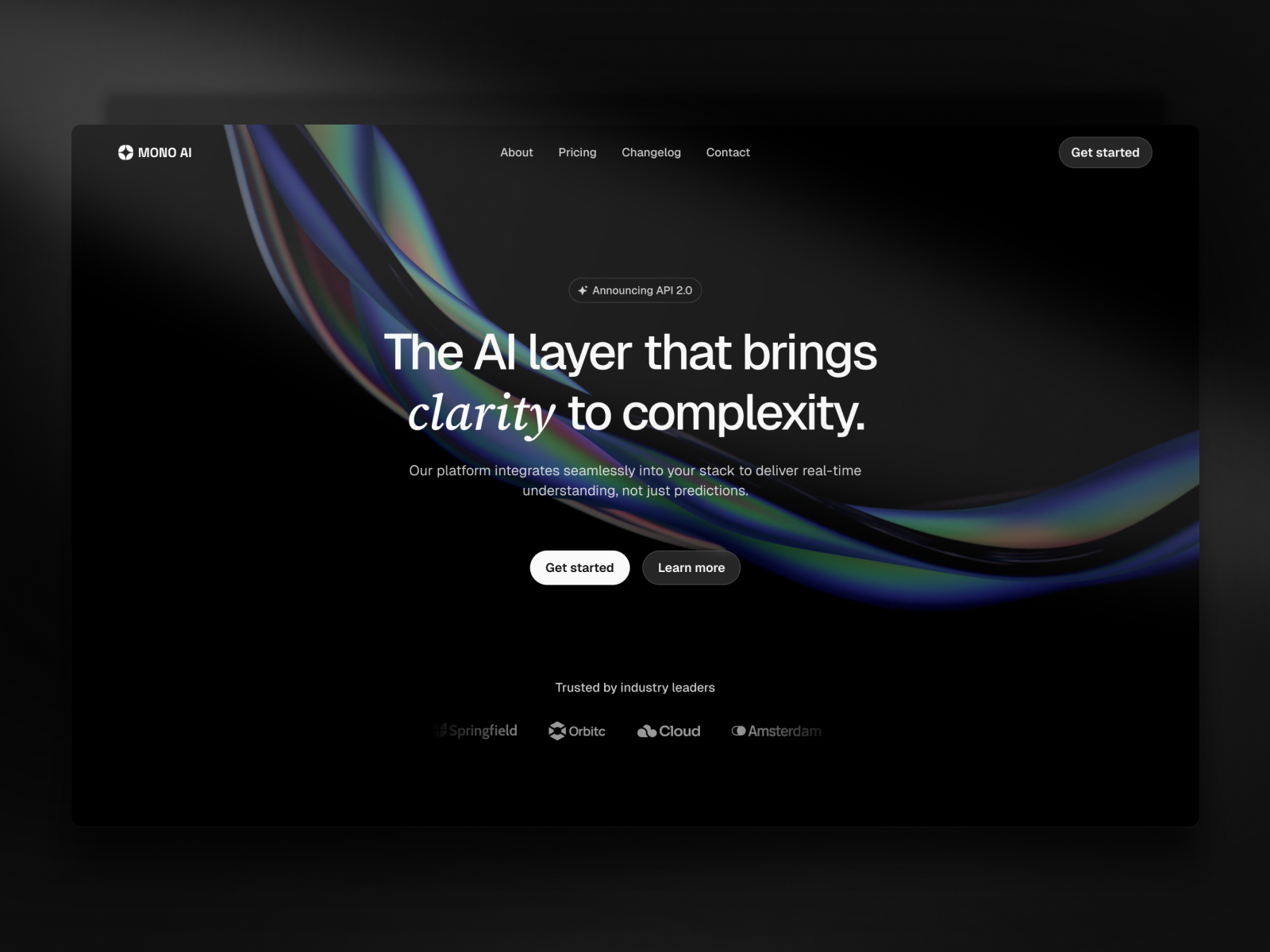 MONO AI — AI & SaaS Template