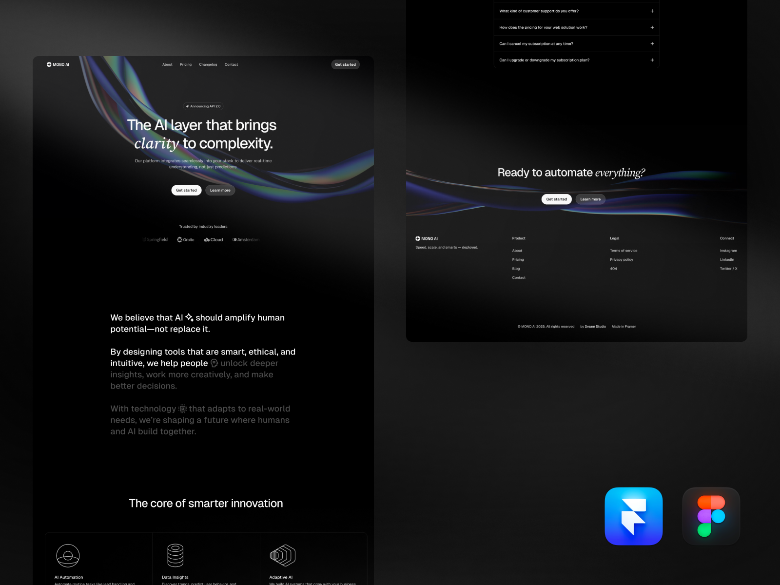 MONO AI — AI & SaaS Template
