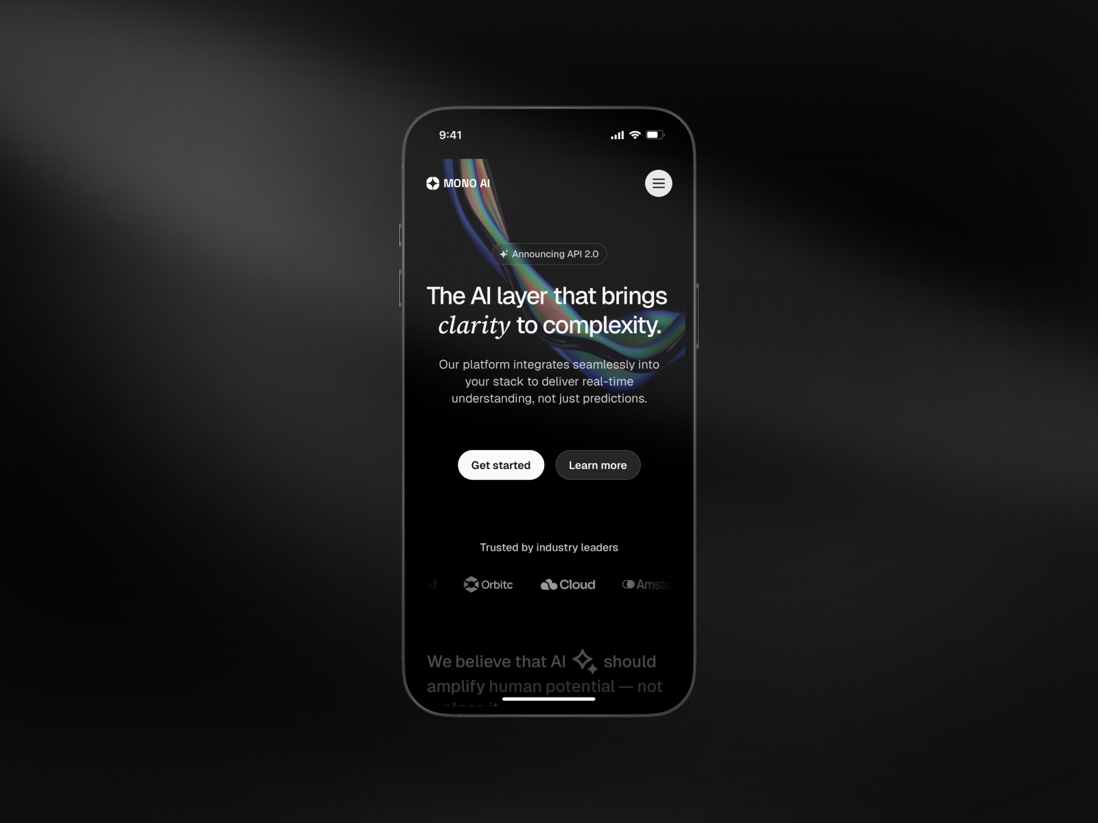 MONO AI — AI & SaaS Template