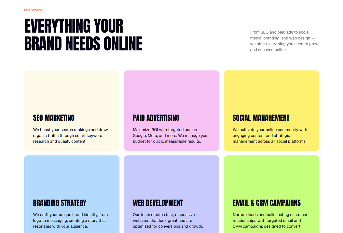 Mariq — Marketing Agency Webflow Template