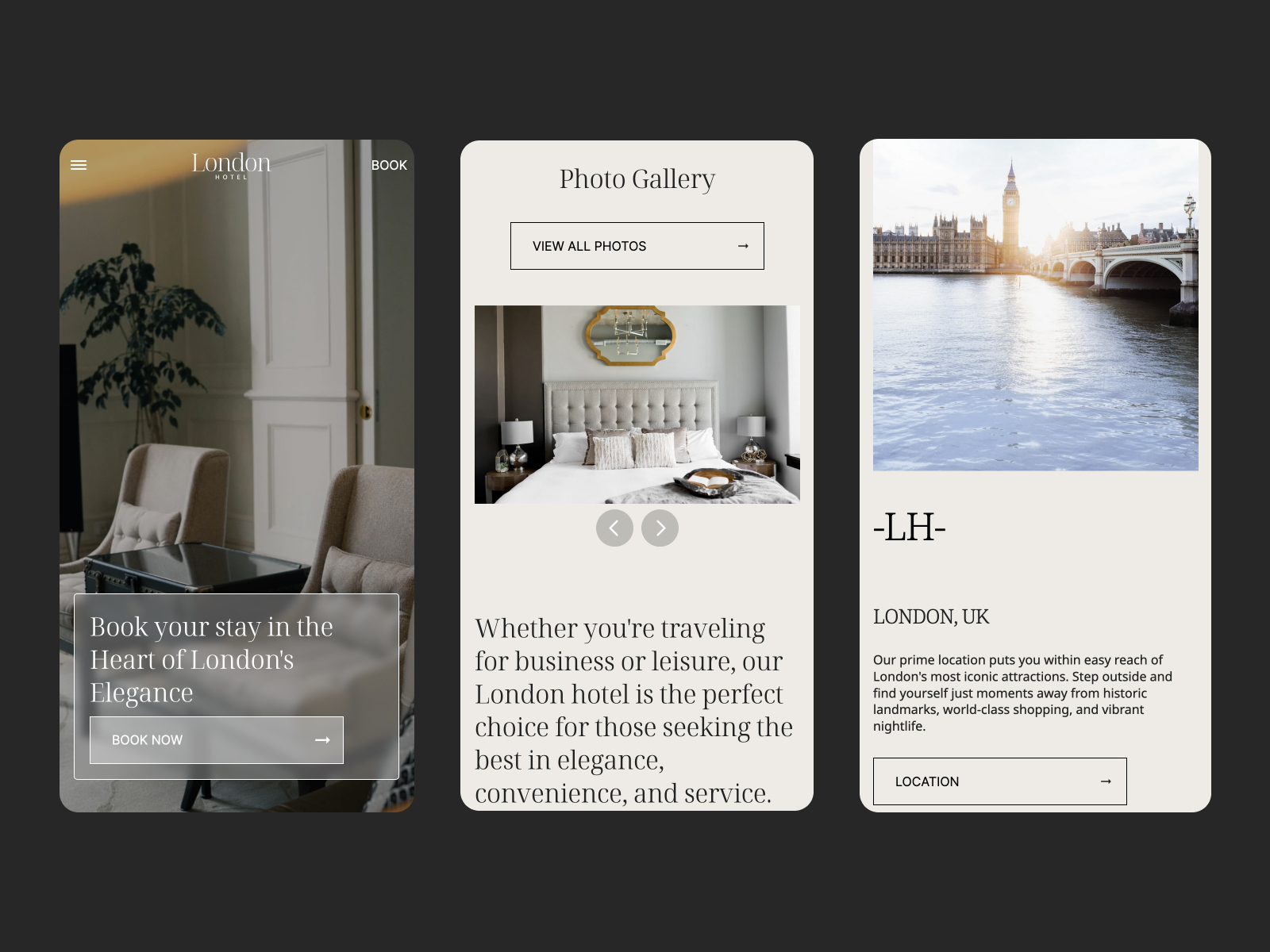 London Hotel - Framer Template
