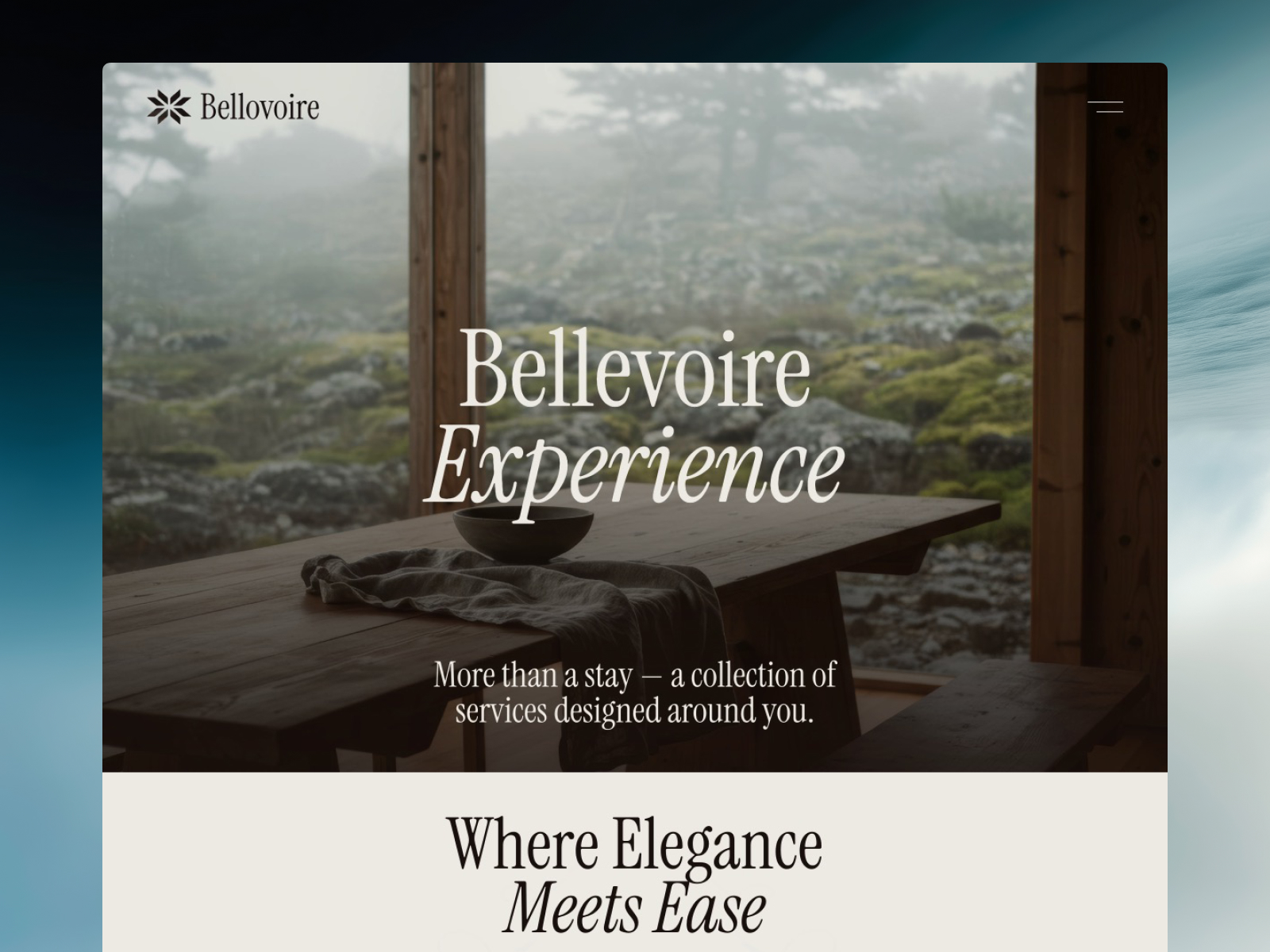 Bellevoire Luxury Resorts & Hotel Framer Template