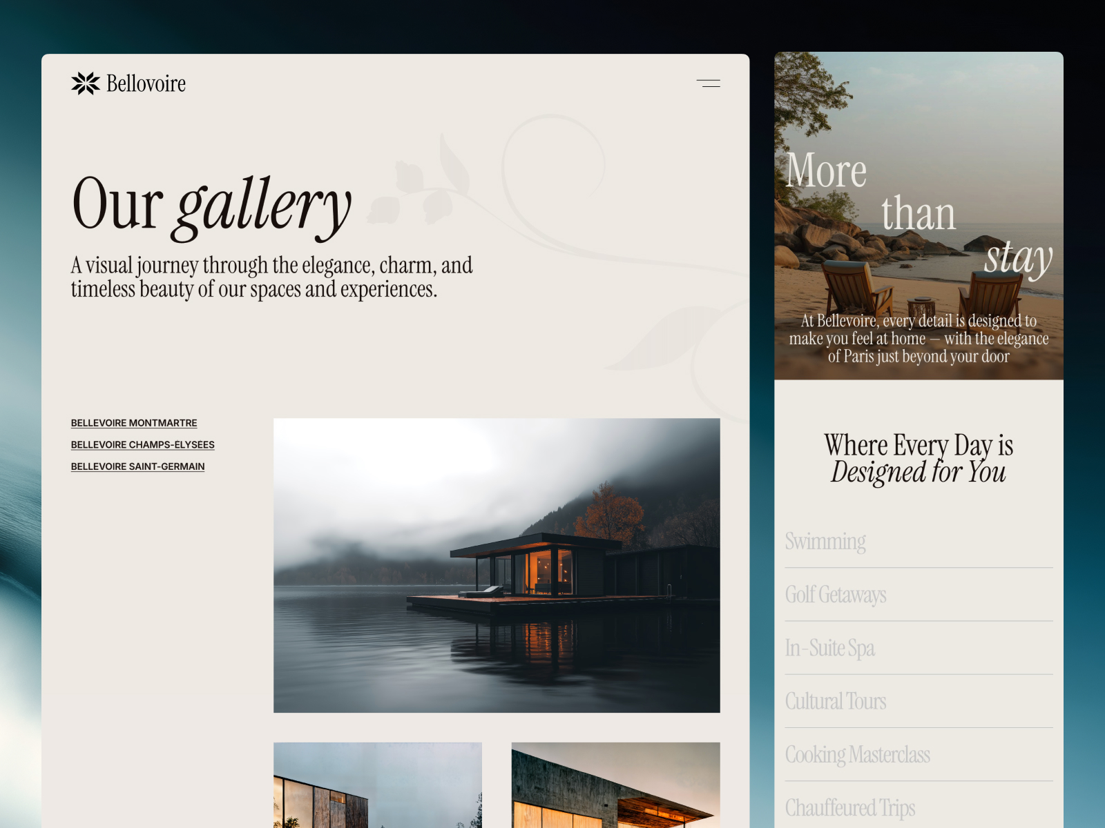 Bellevoire Luxury Resorts & Hotel Framer Template
