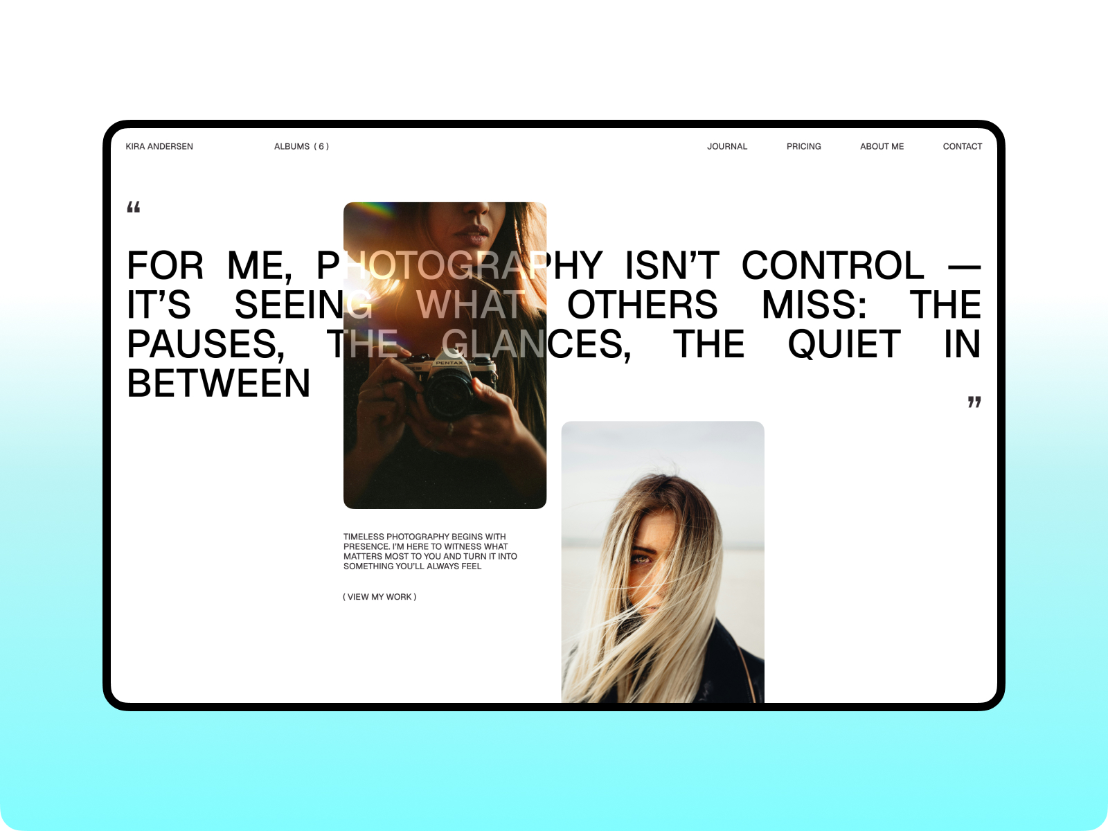 Lumos — Photography Portfolio Template