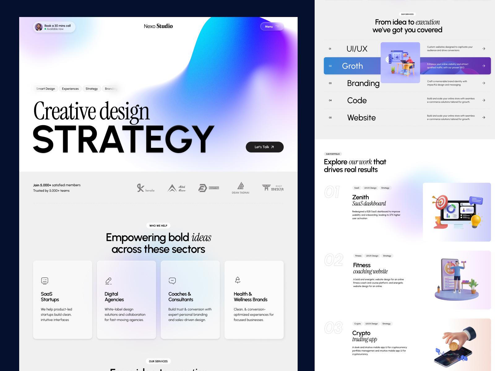 Nexo Studio - Portfolio & Agency Website Template