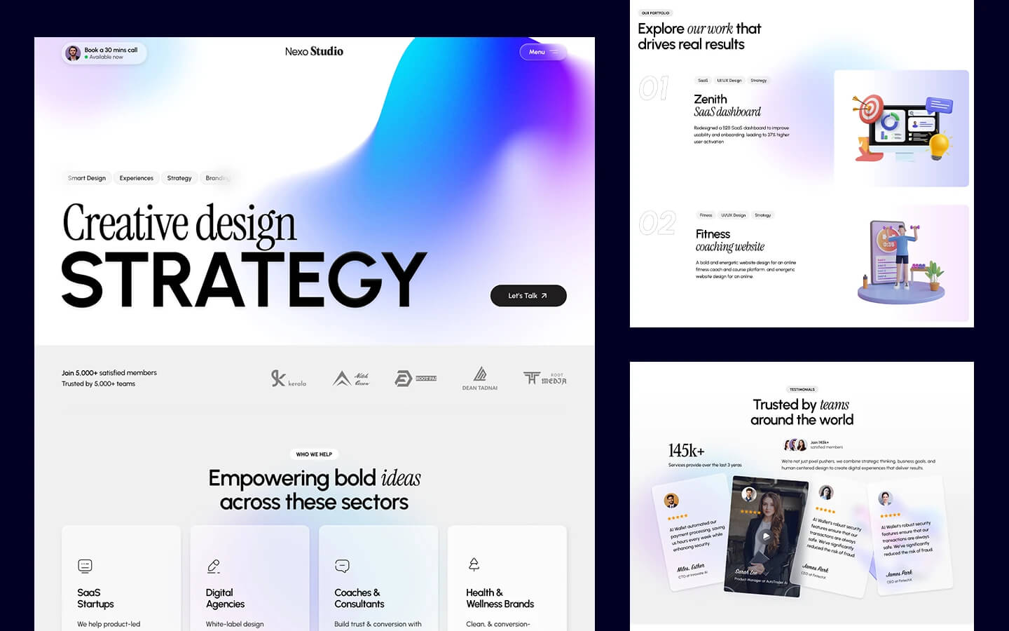 Nexo Studio - Portfolio & Agency Website Template