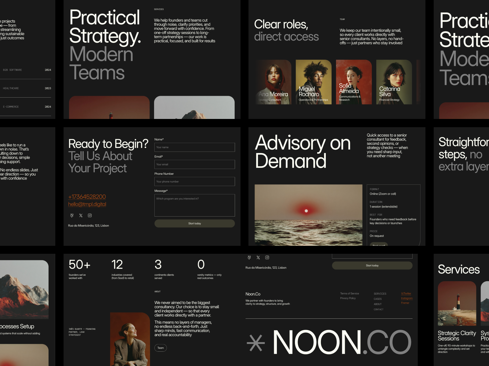 Noon — Consulting & Agency Website Template