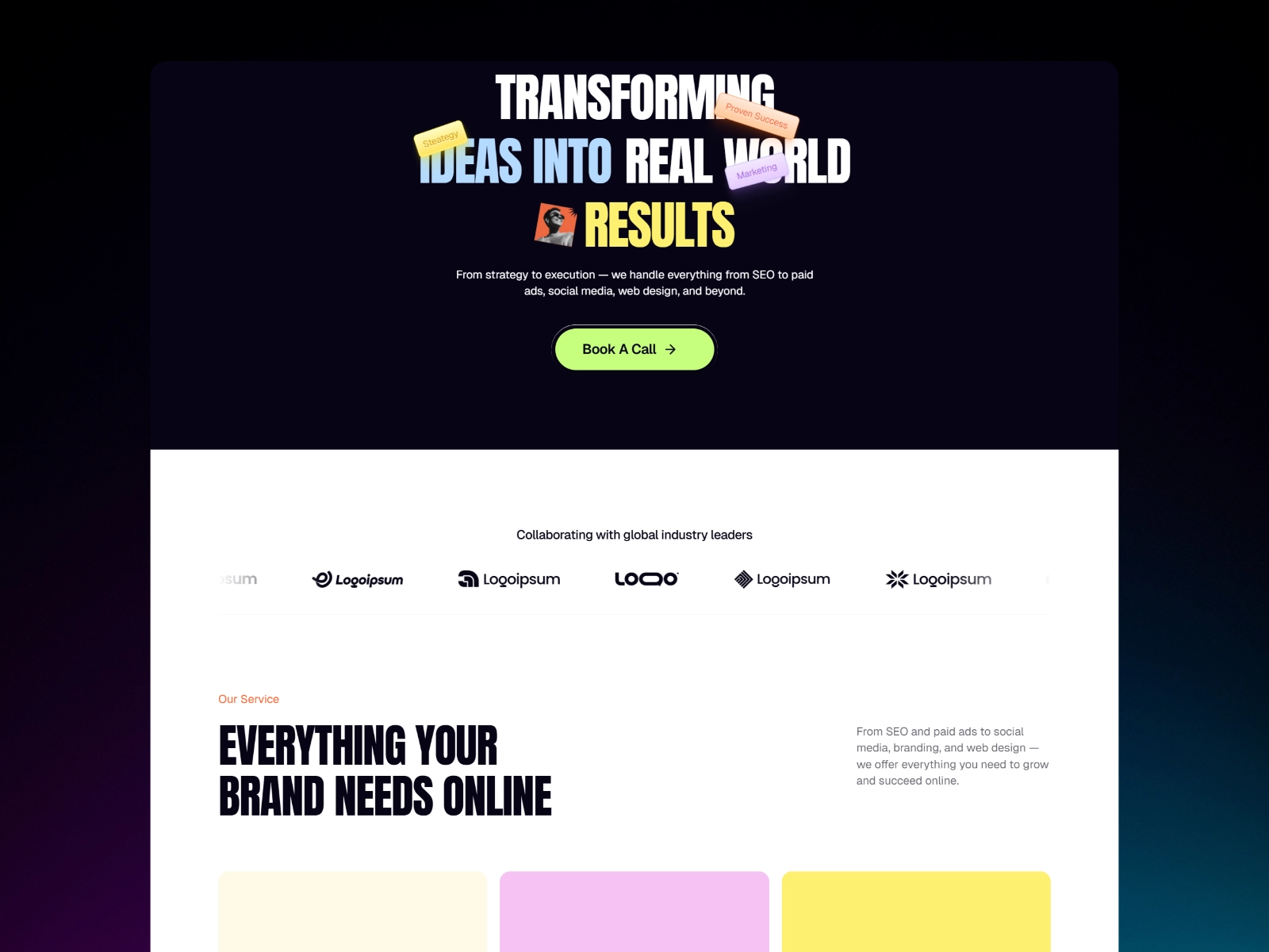 Mariq — Marketing Agency Template