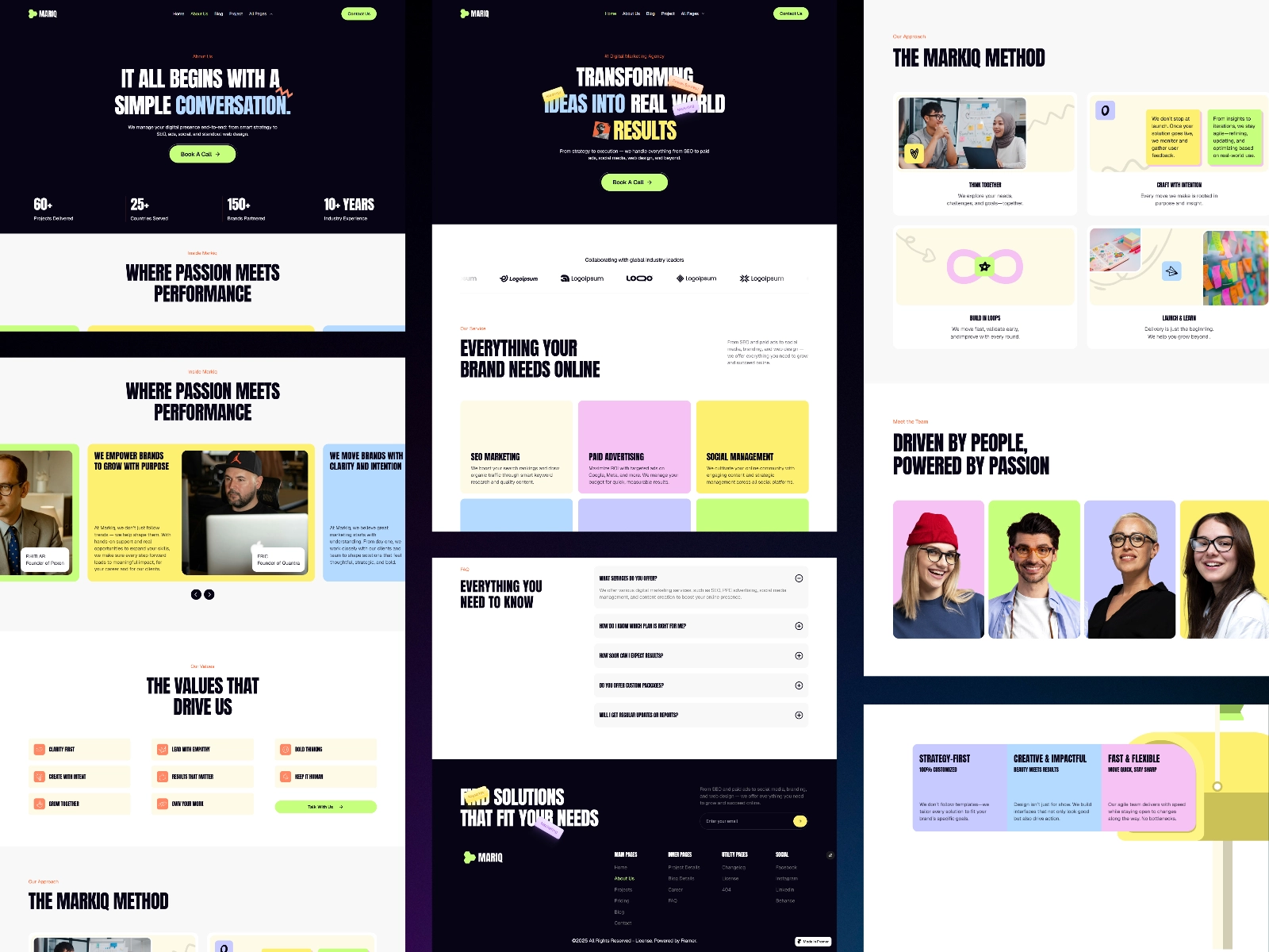 Mariq — Marketing Agency Template