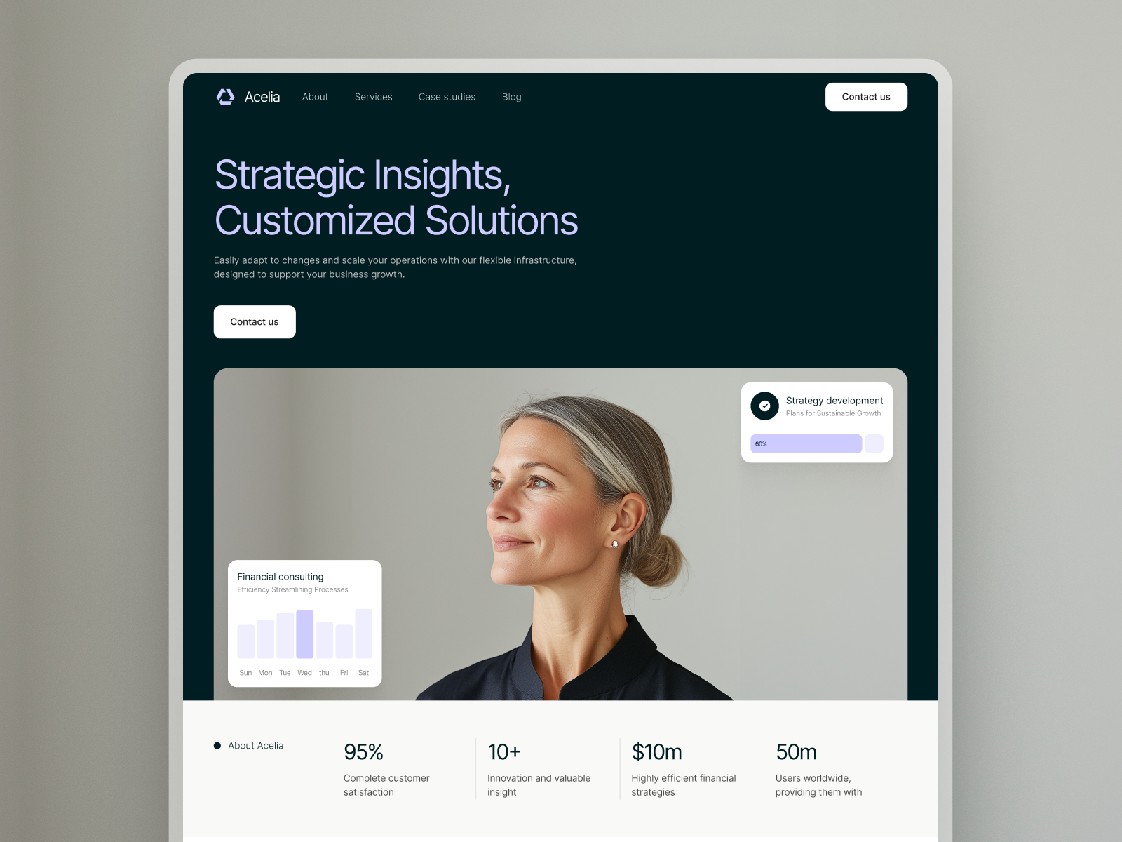 Acelia - Portfolio Webflow Template (FREE FIGMA)