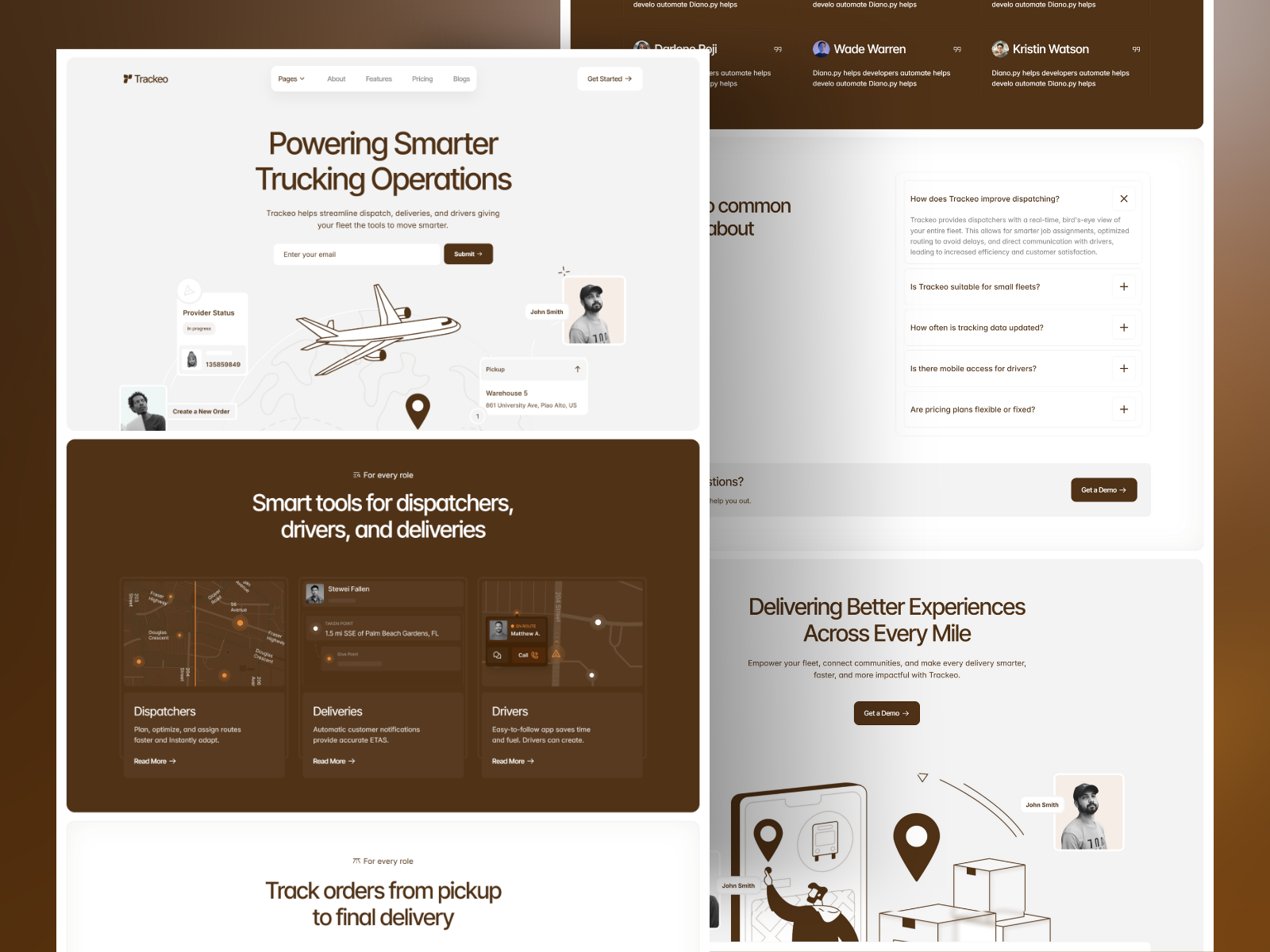 Trackeo - Travel SaaS Platforms Template