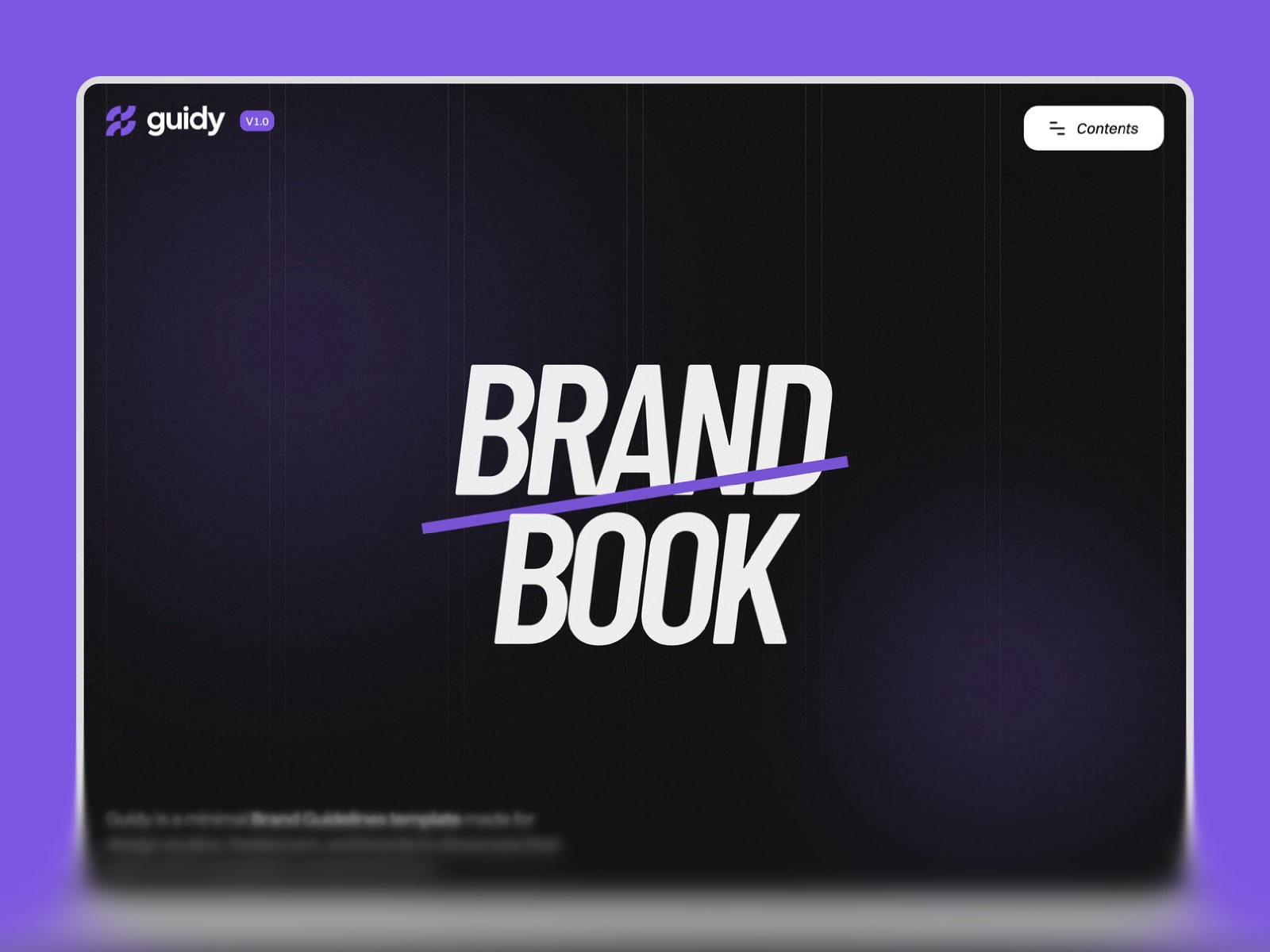 Guidy - Brand Book & Guidelines Template
