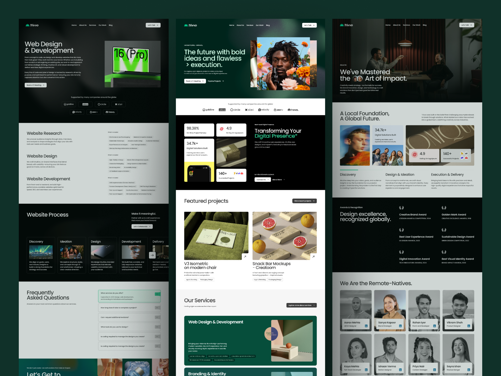 Trivvo - Portfolio & Agency Webflow Template